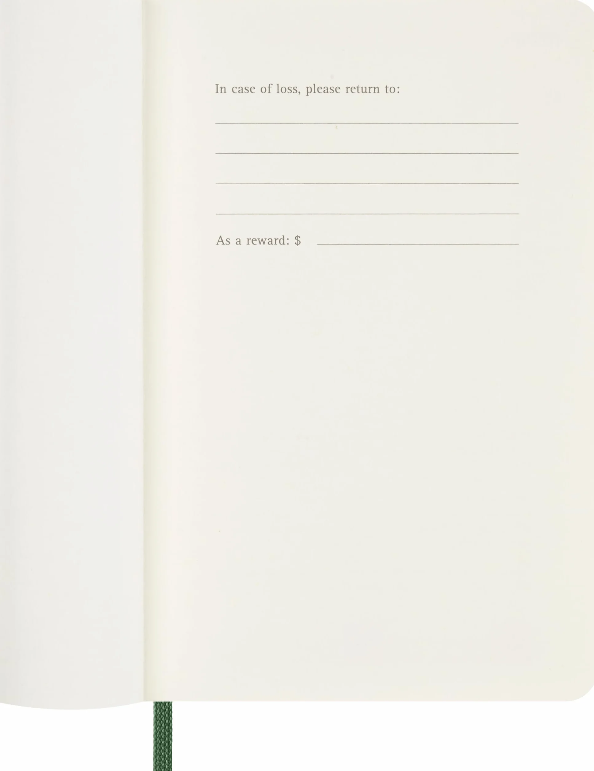 Moleskine Agenda Quotidien Journalier 2026 12 Mois Couverture Souple Fermeture Élastique Format Pocket 9x14 Vert