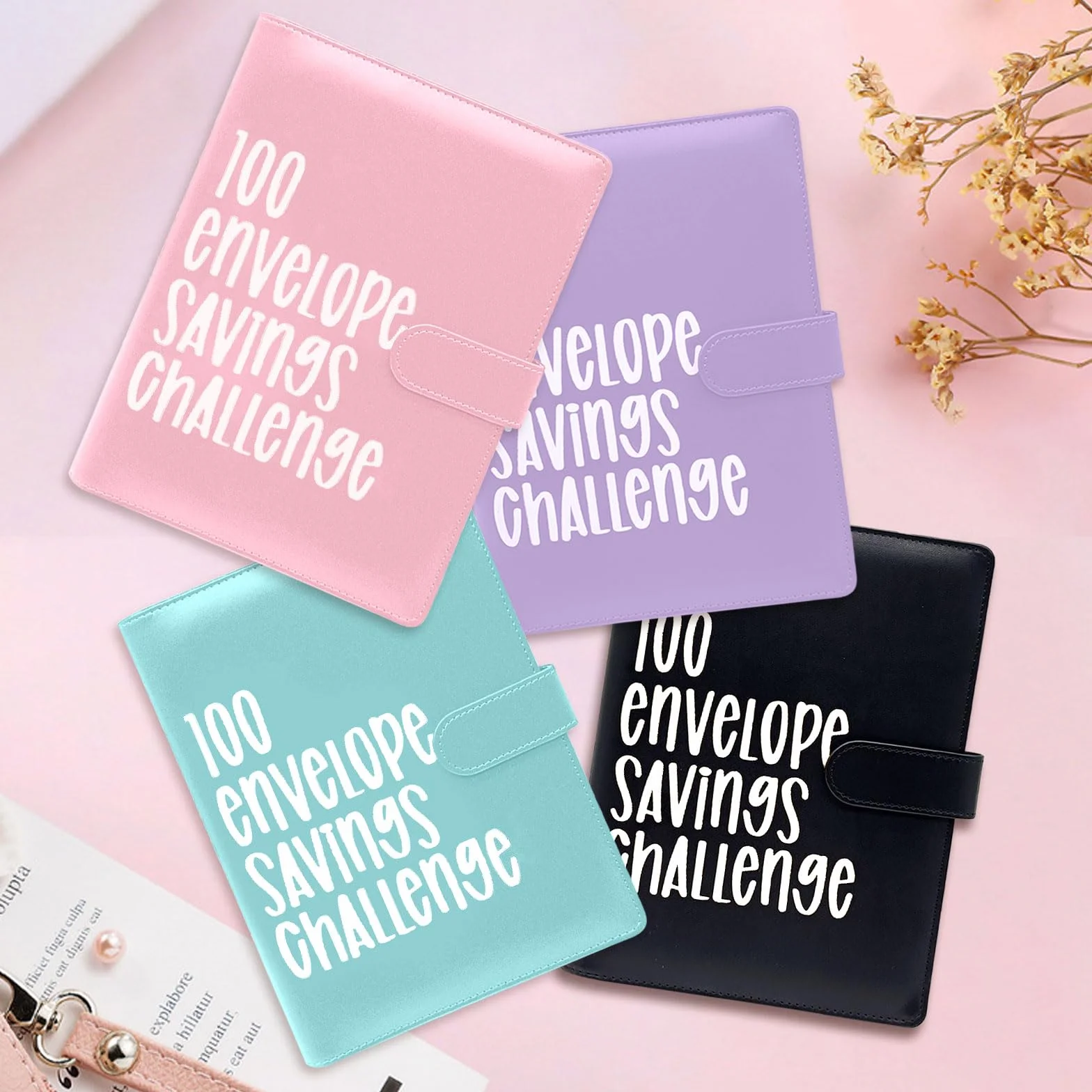 Enveloppes pour défi d'économie, livre d'épargne avec enveloppes de trésorerie, défi budgétaire pour l'argent, organiseur de budget