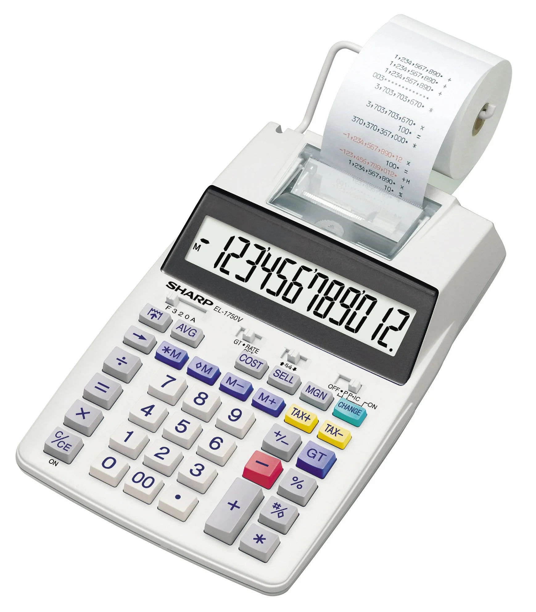 Sharp EL-1750V Druckrechner