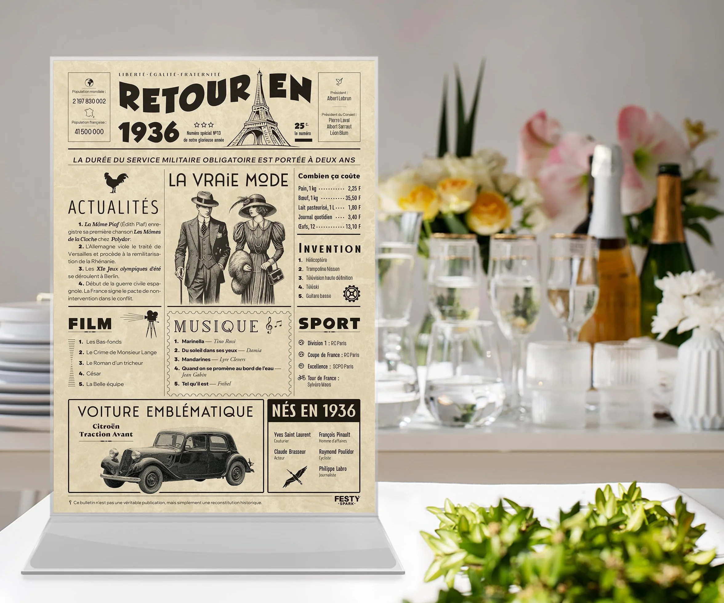 Carte Anniversaire 90 Ans Femme Homme - Décoration Anniversaire 90 Ans avec Félicitations