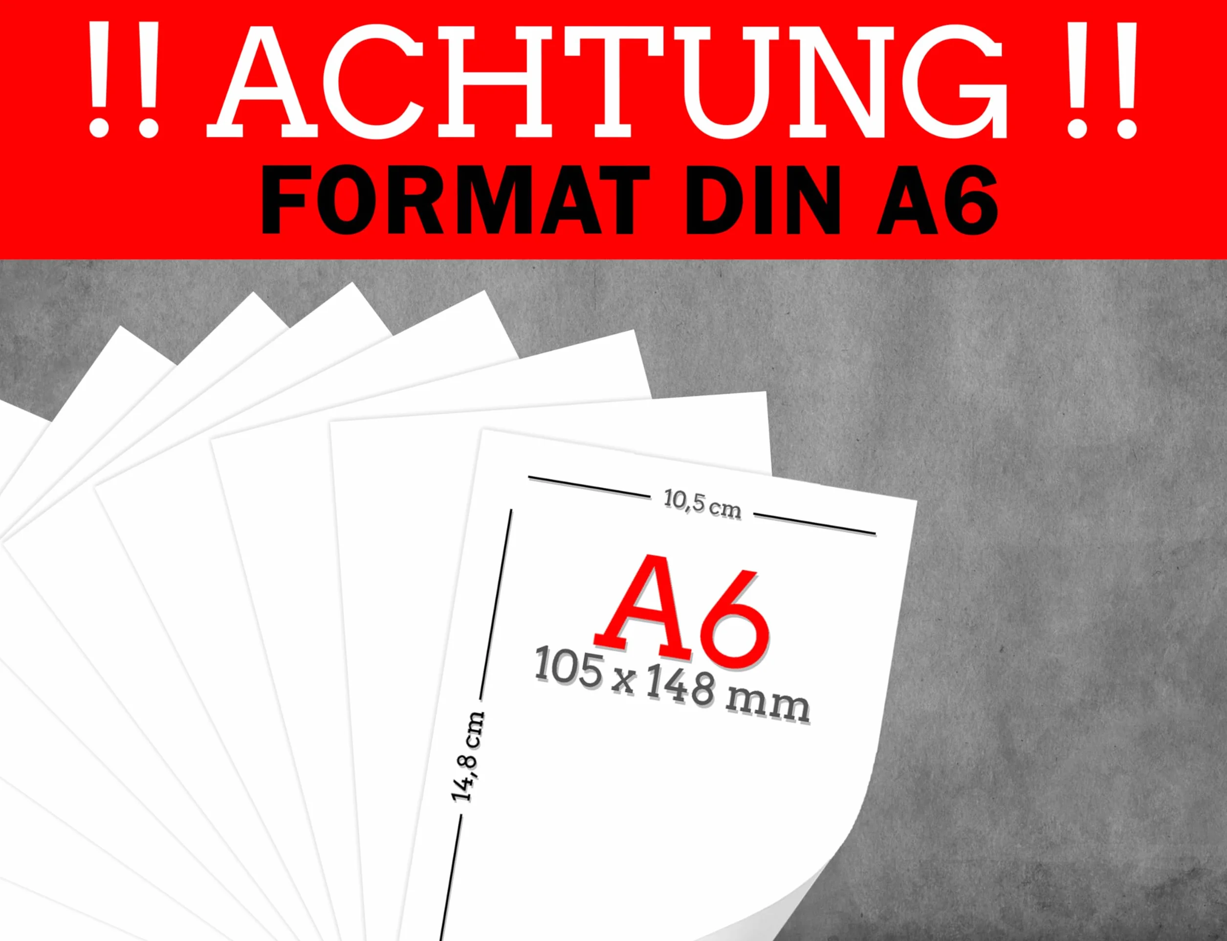 Papier imprimante 80g A6 blanc 500 feuilles 10,5 x 14,8 cm - Papier copie laser jet d'encre