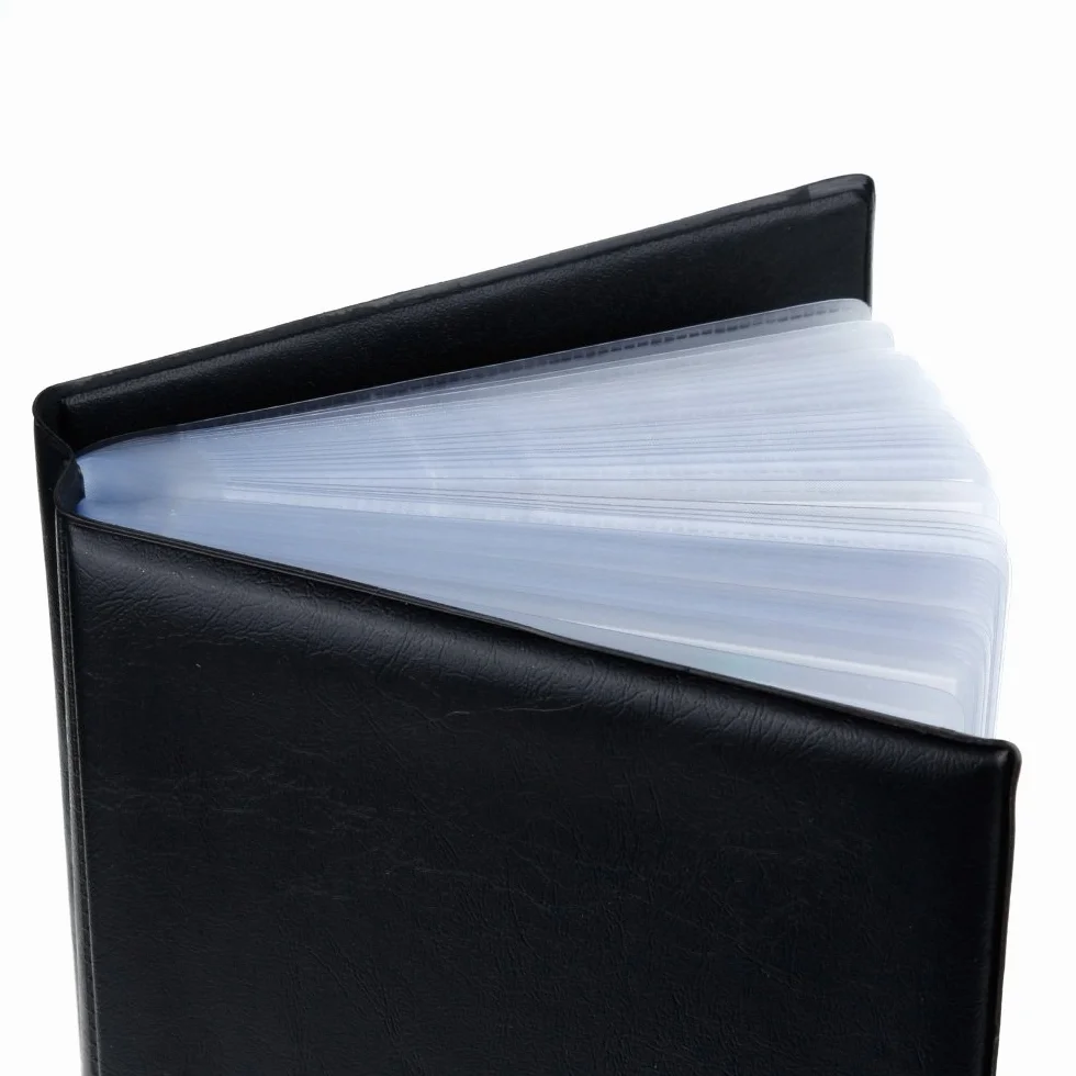 Zacro Porte Cartes de Visite PVC 240 Cartes Livre Ranger Fidélité Noir