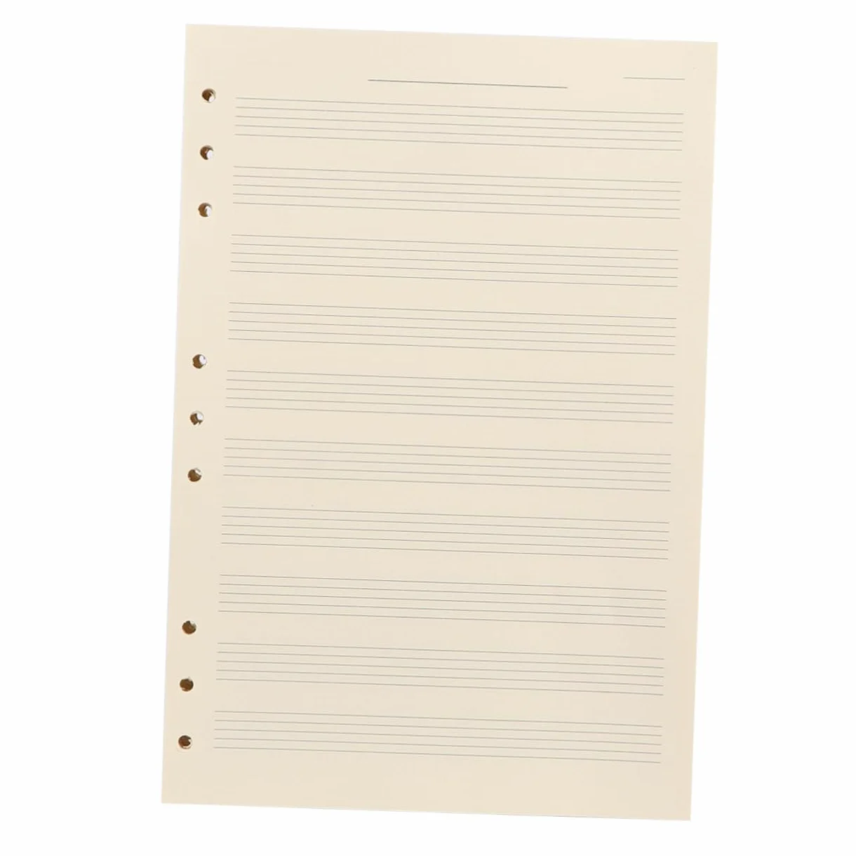 SEWACC 100 Feuilles Papier Partition Détachable Portées Recharge Cahier Musique Papier Blanc