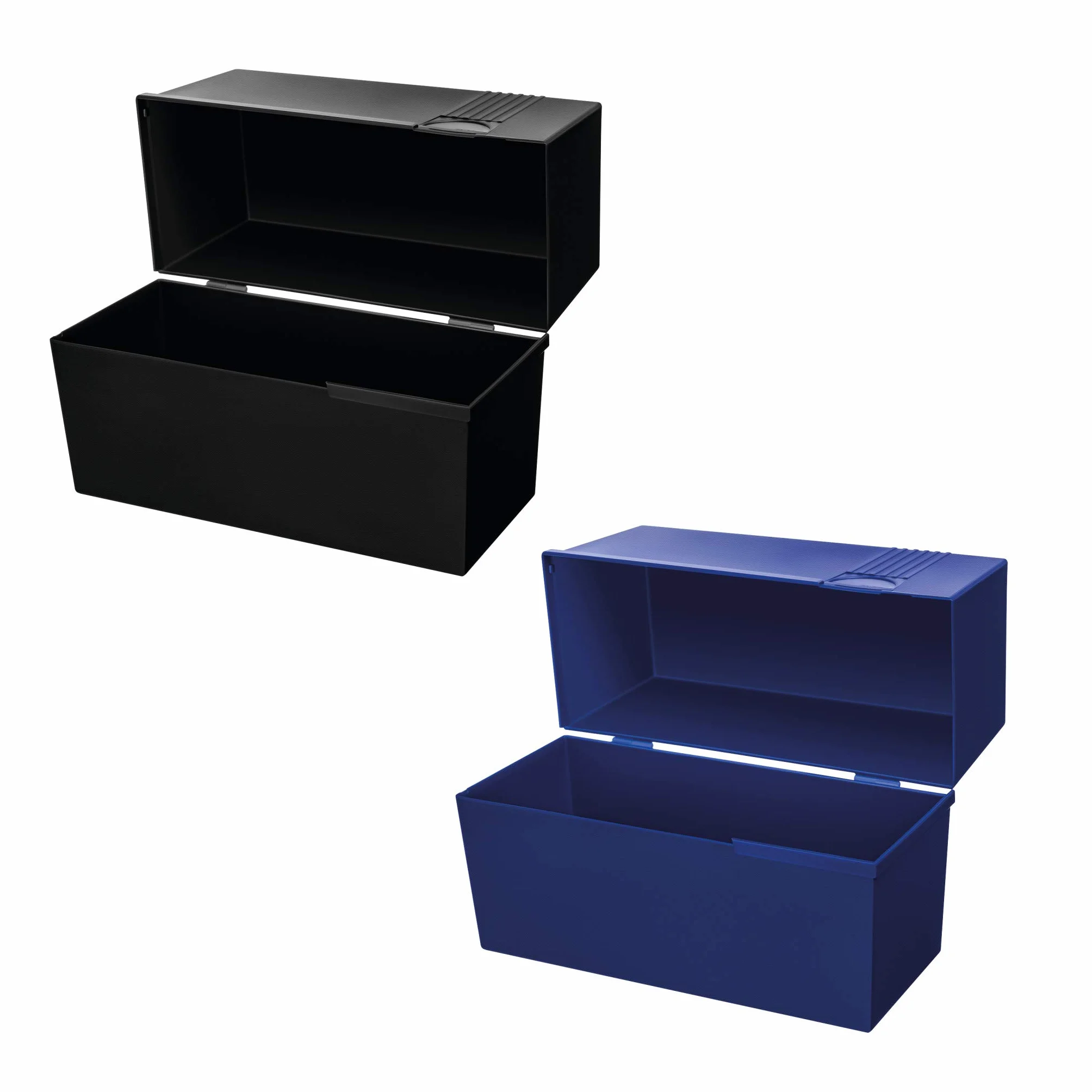 Herlitz Boîte à fiches A5 vide bleue noire