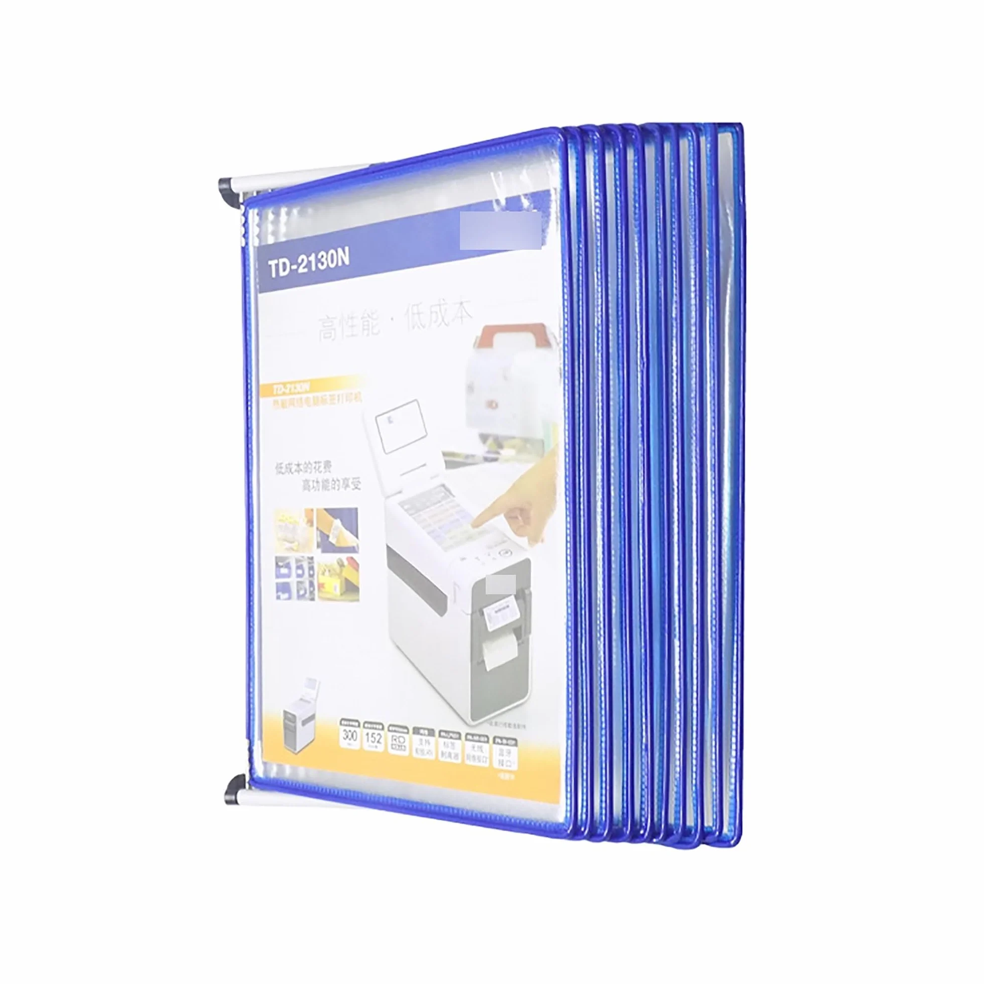 Porte Vue Detachable A4, Support Kit Mural Document Métal 40 Pochettes, Vario Coloris