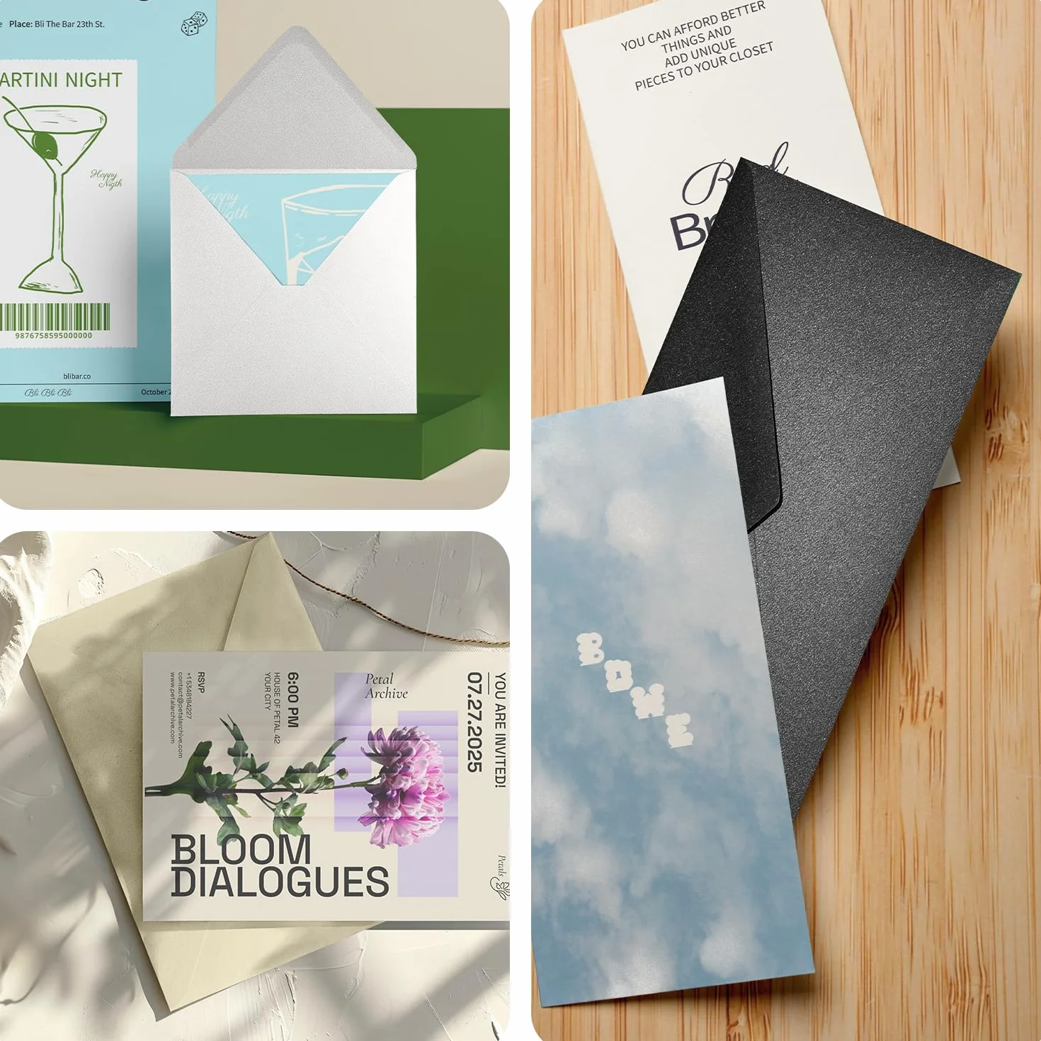 Aster Metallic Cherish Netuno 25 enveloppes nacrées dorées B6 125 x 175 mm 120g