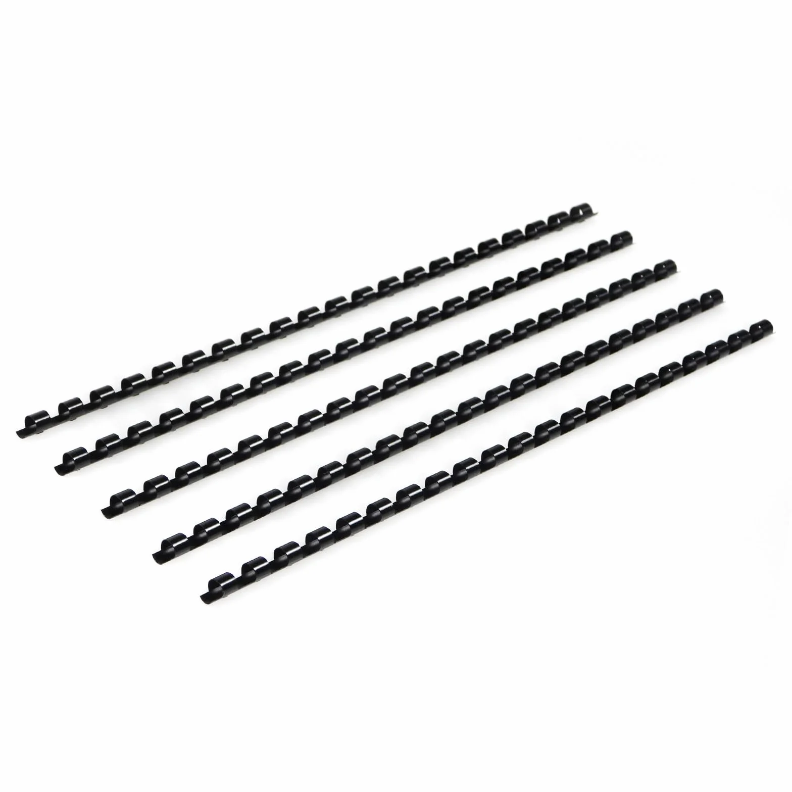 RAYSON Peignes de Reliure Plastique 8mm 40 Feuilles 21 Anneaux Noir 100 Pièces