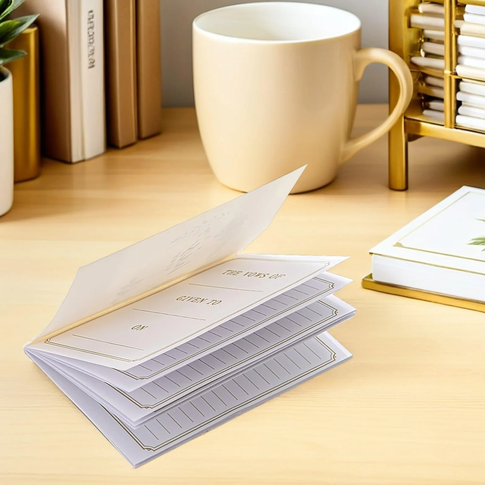 Livres de Vœux Mariage Lot de 2 Carnets Papier pour Couples et Invités
