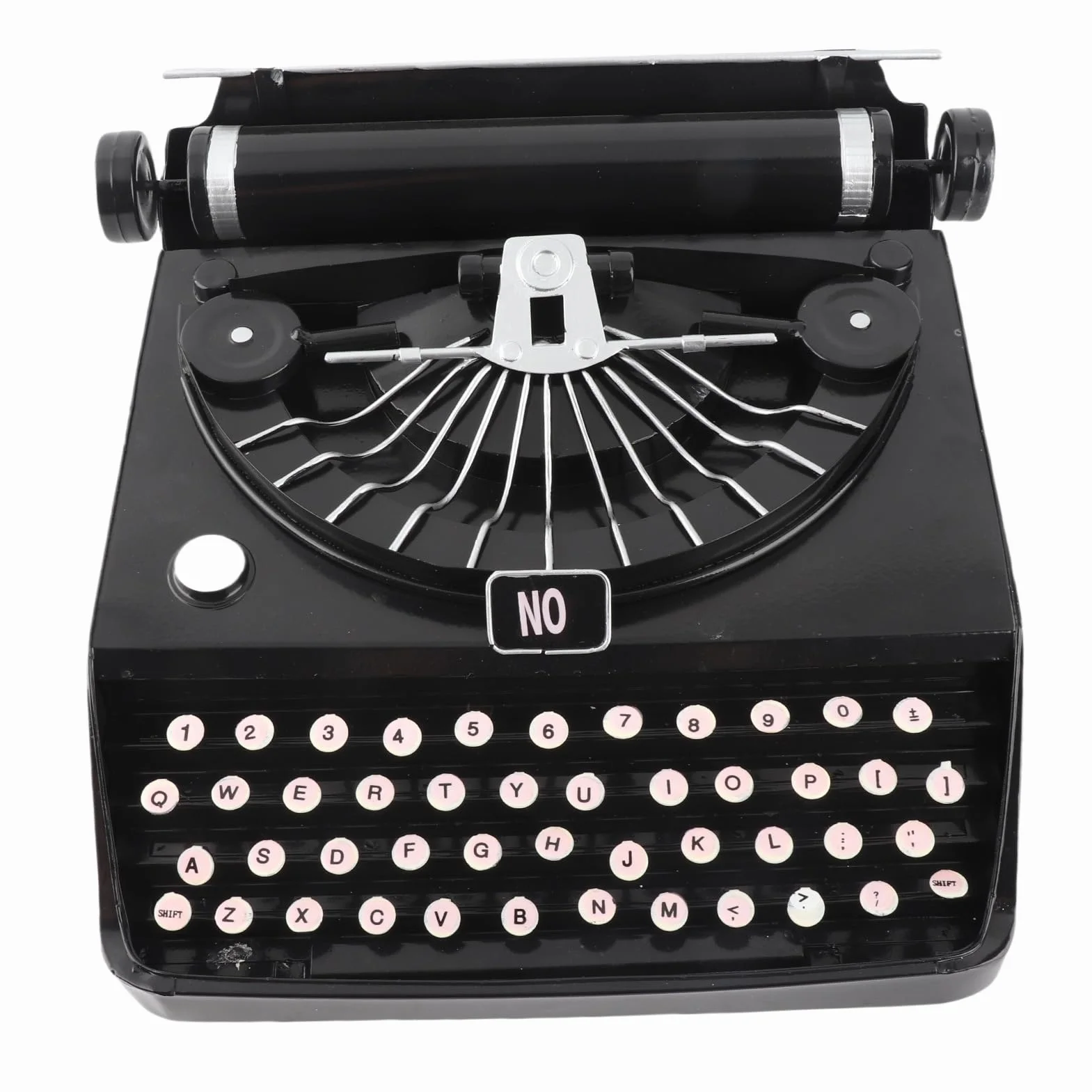 Machine à écrire Antique Noire Portable pour Bureau