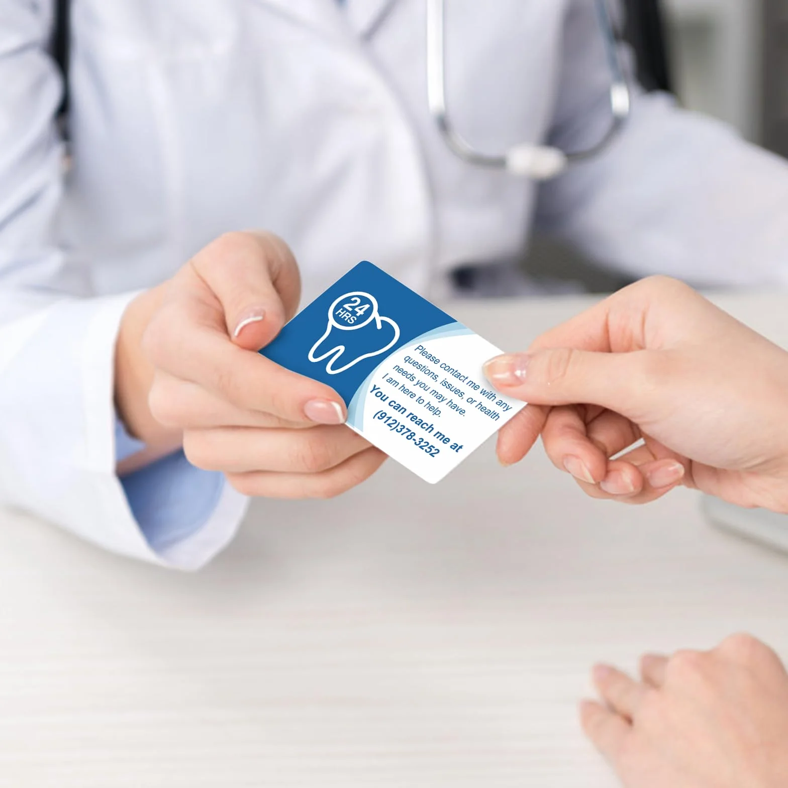 Cartes de visite personnalisées avec logo et photo, double face imprimable imperméable 1000 pièces
