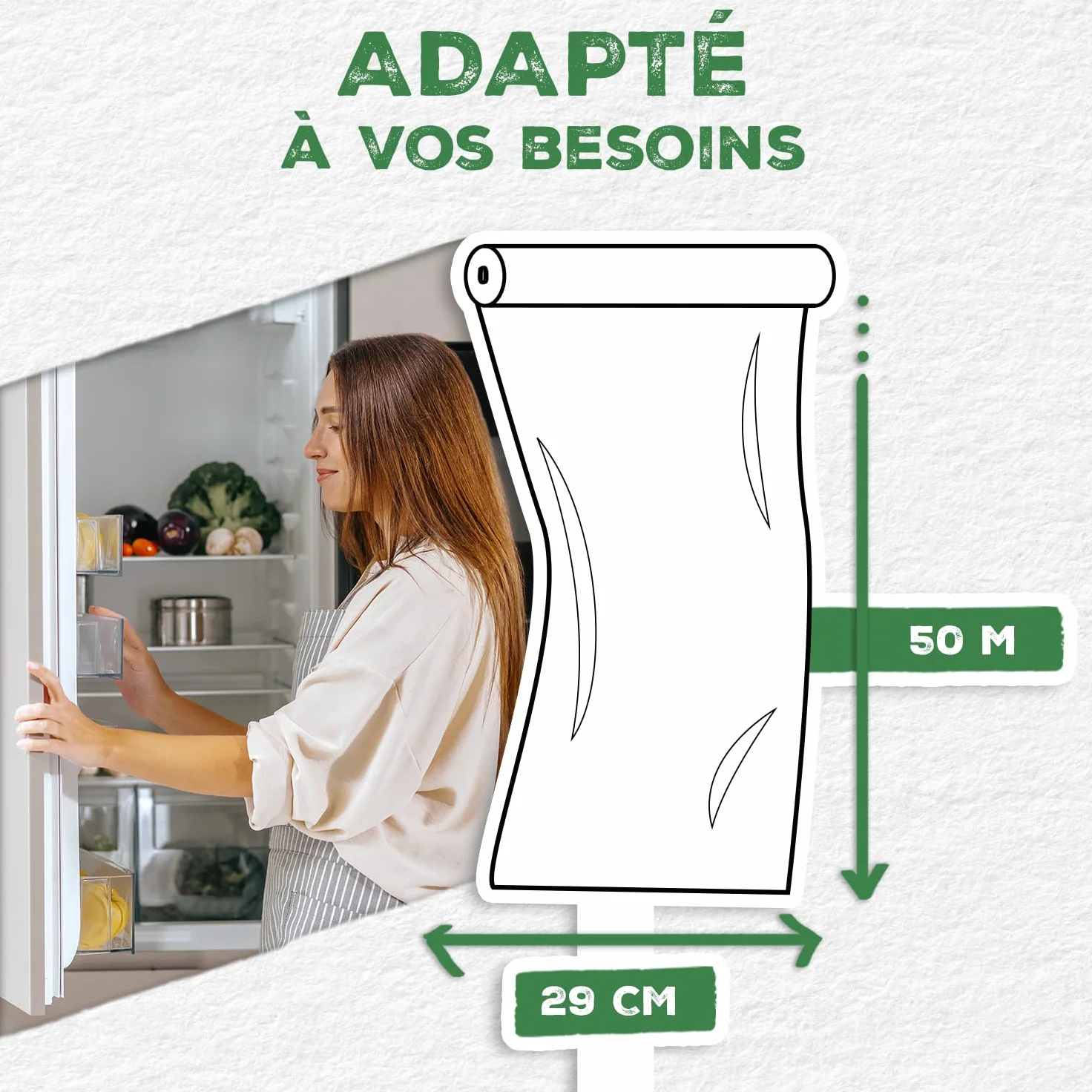 Alfapac film étirable 50M adhérent résistant fabriqué en France