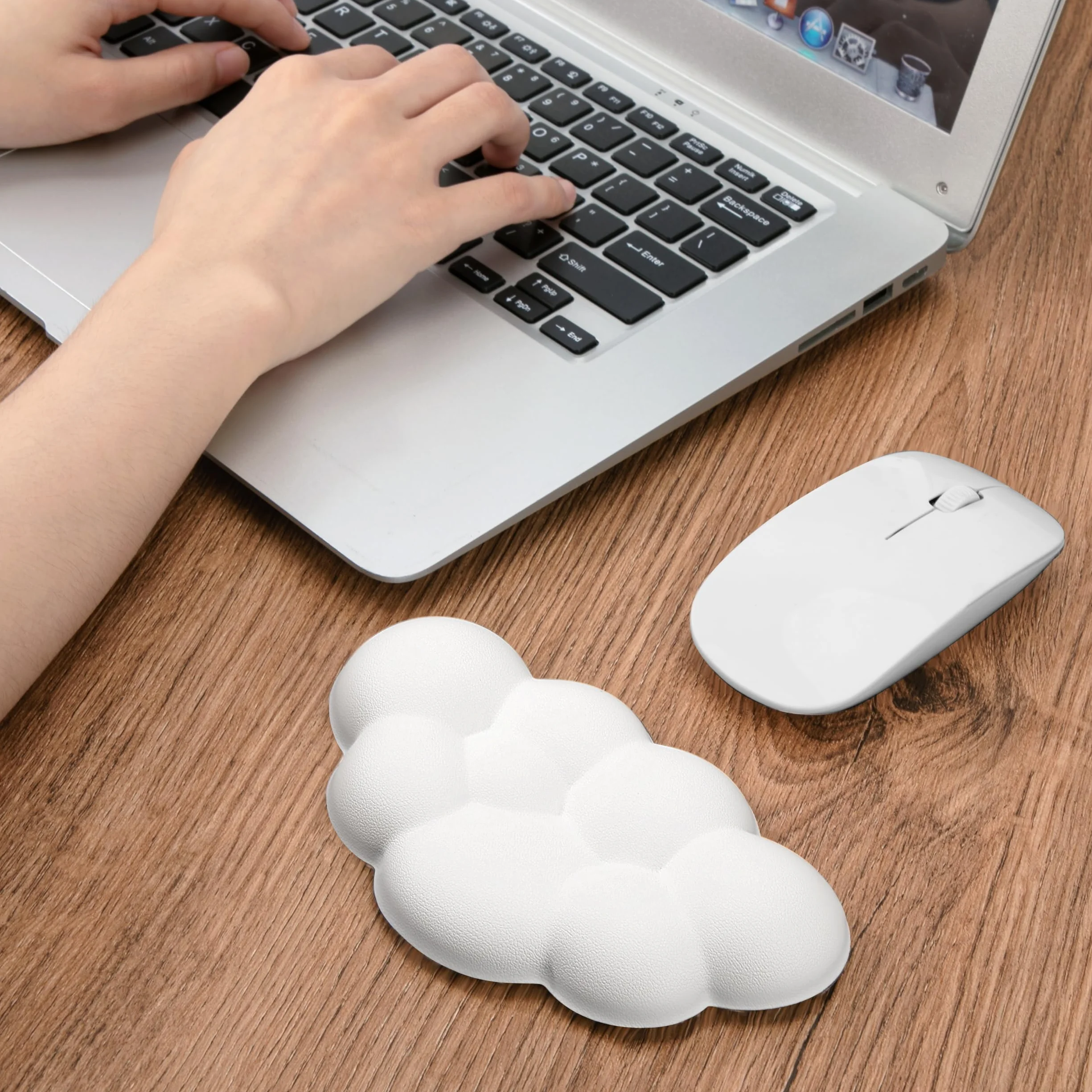 Cloud Wrist Rest Support de Poignet Ergonomique pour Souris Blanc