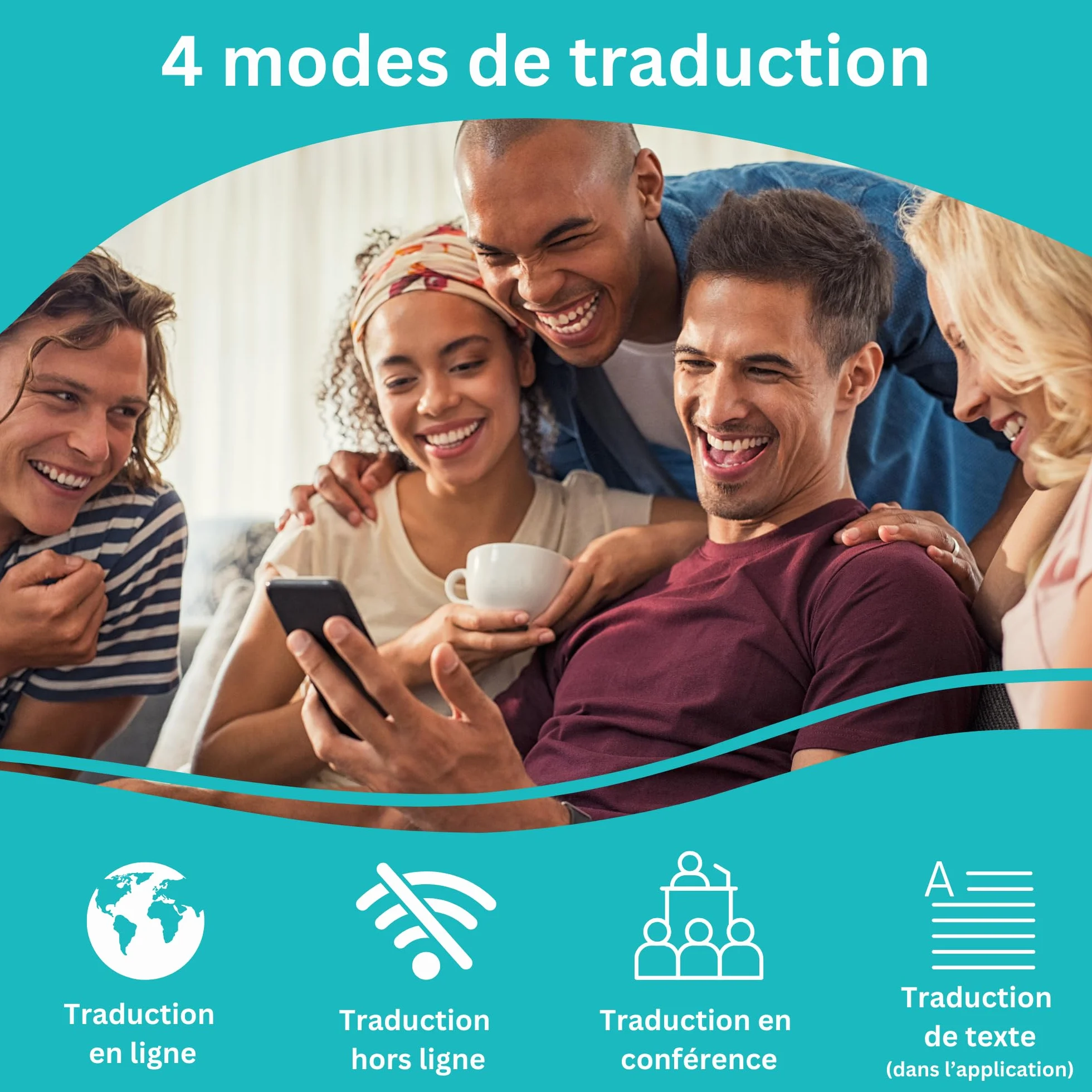 Muama Enence Traducteur instantané original 60 langues précision vocale