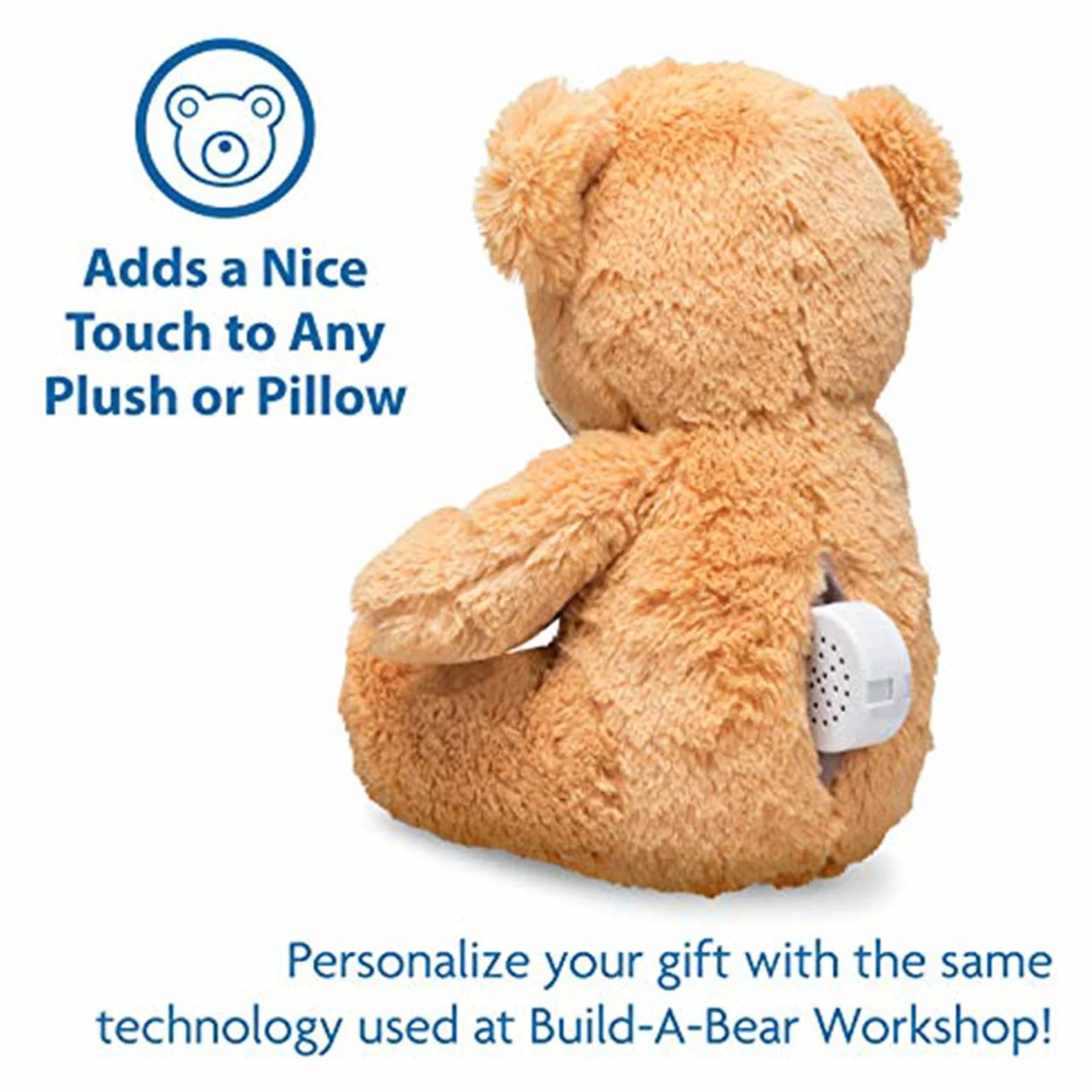 Boîte à Son Enregistrable, Enregistreur Vocal avec Message Personnalisé pour Jouet en Peluche