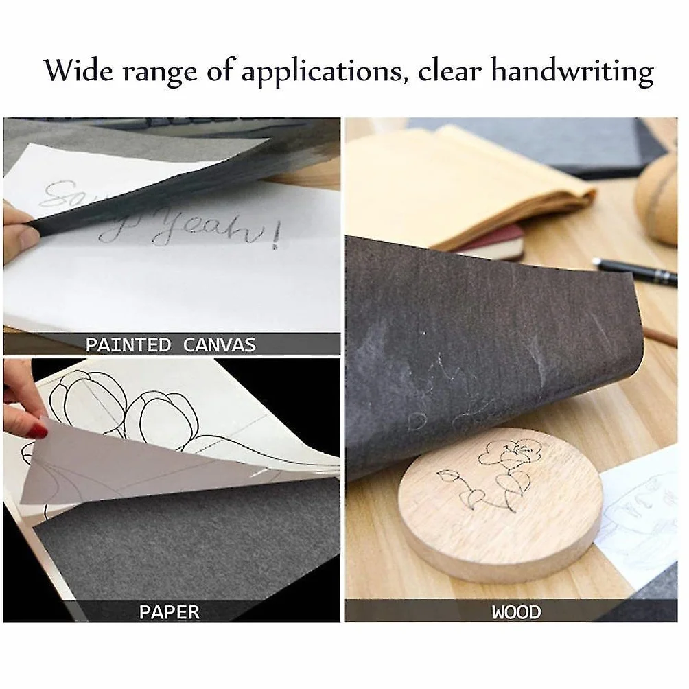 Papier carbone noir lot de 10 feuilles pour machine à écrire traitement de texte