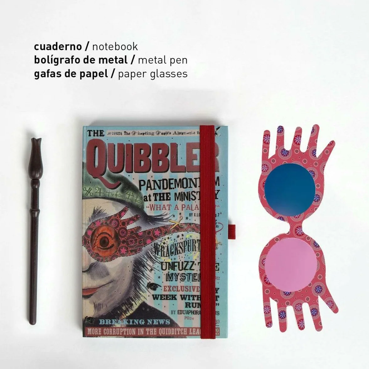 Cerdá Set de Papeterie Harry Potter Luna Lovegood 18 x 22,5 x 2,5 cm Rose