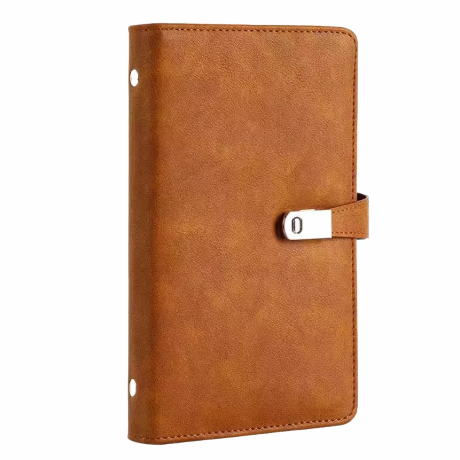 Porte Carte de Visite A6 Classeur Album Professionnel Range Pochette Marron