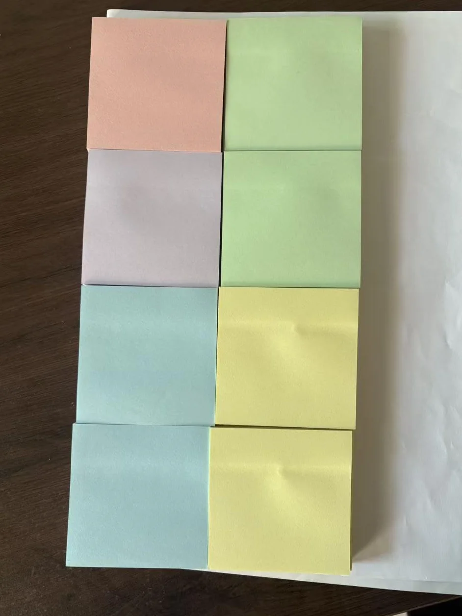 Notes adhésives 7,6 x 7,6 cm 24 blocs couleurs pastel