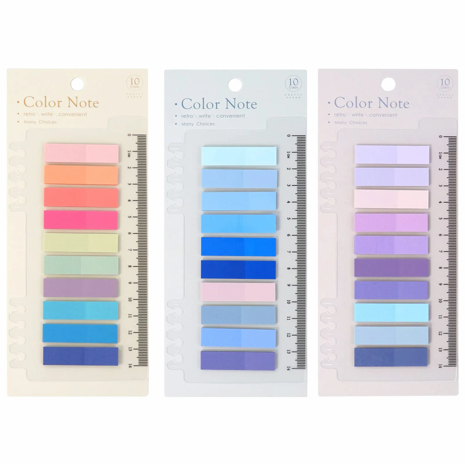 Marque Page Adhesifs 600 Pcs Index Tabs Onglets D'Index avec Règle Notes Autocollantes Colorées