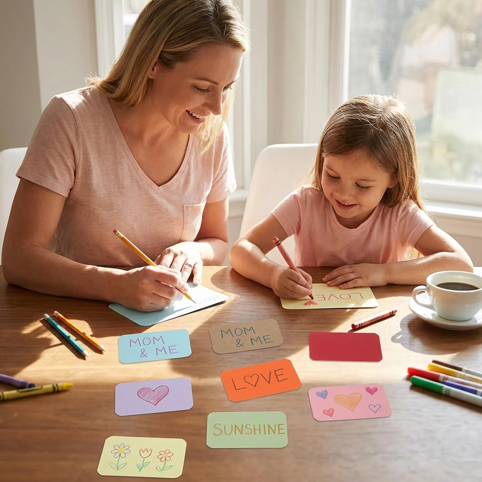 Lot de 100 cartes de visite vierges avec index colorés imprimables pour apprentissage