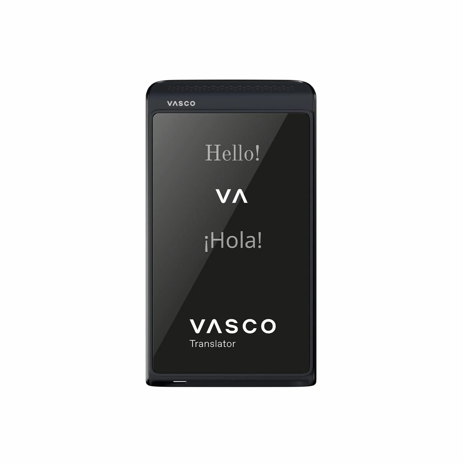 Vasco Translator Q1 Traducteur vocal instantané avec clonage de voix par IA 113 langues Internet gratuit à vie Phantom Black