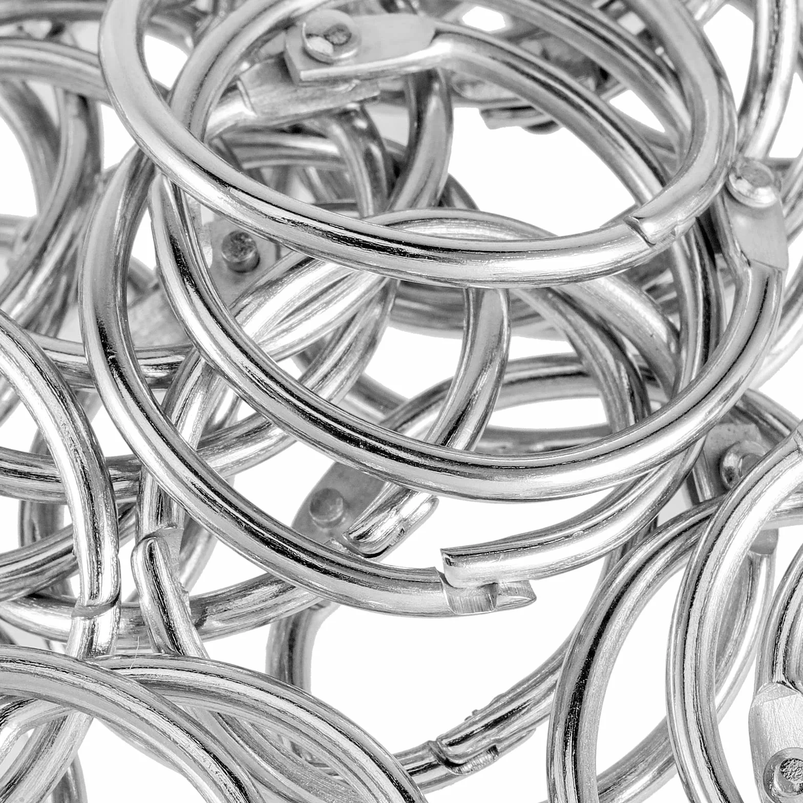 Anneaux de Reliure Métalliques 20mm 25mm 30mm Argent Lot de 150 - Oeillets Classeur