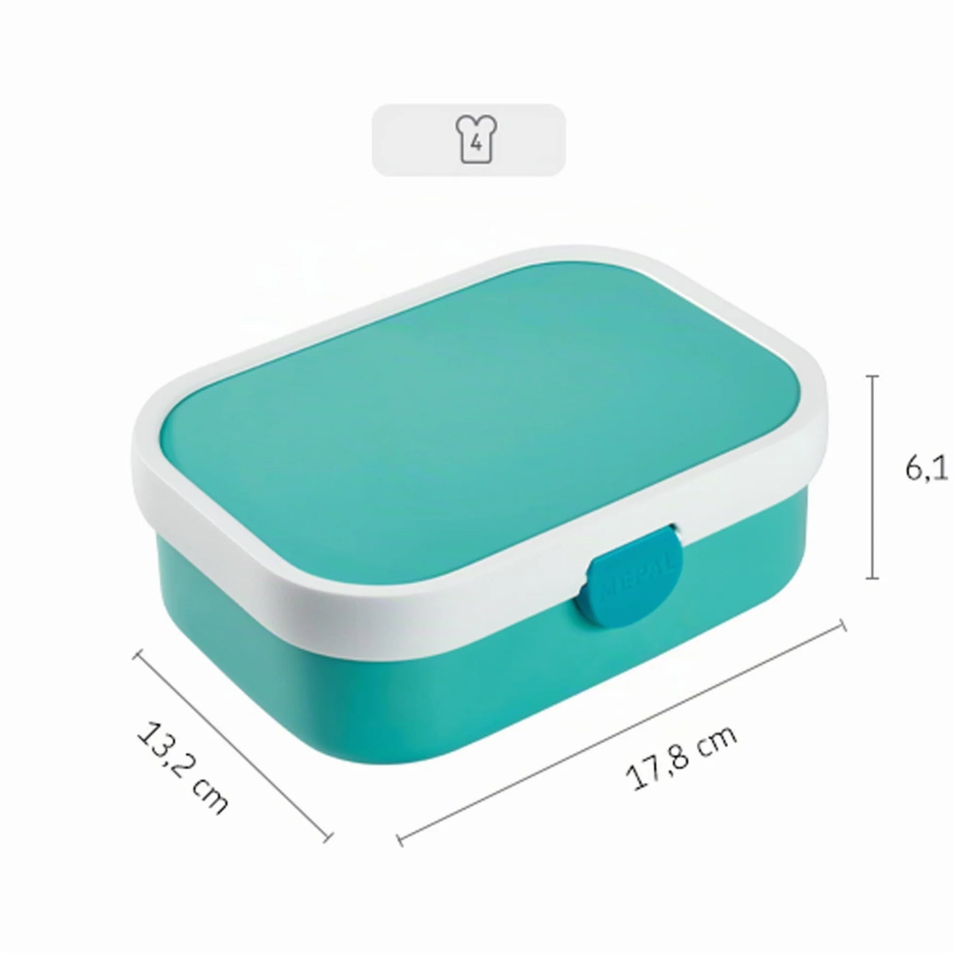 Mepal Campus Lunchbox Little Dutch Boîte à déjeuner Bento 750 ml Sans BPA Lave-vaisselle