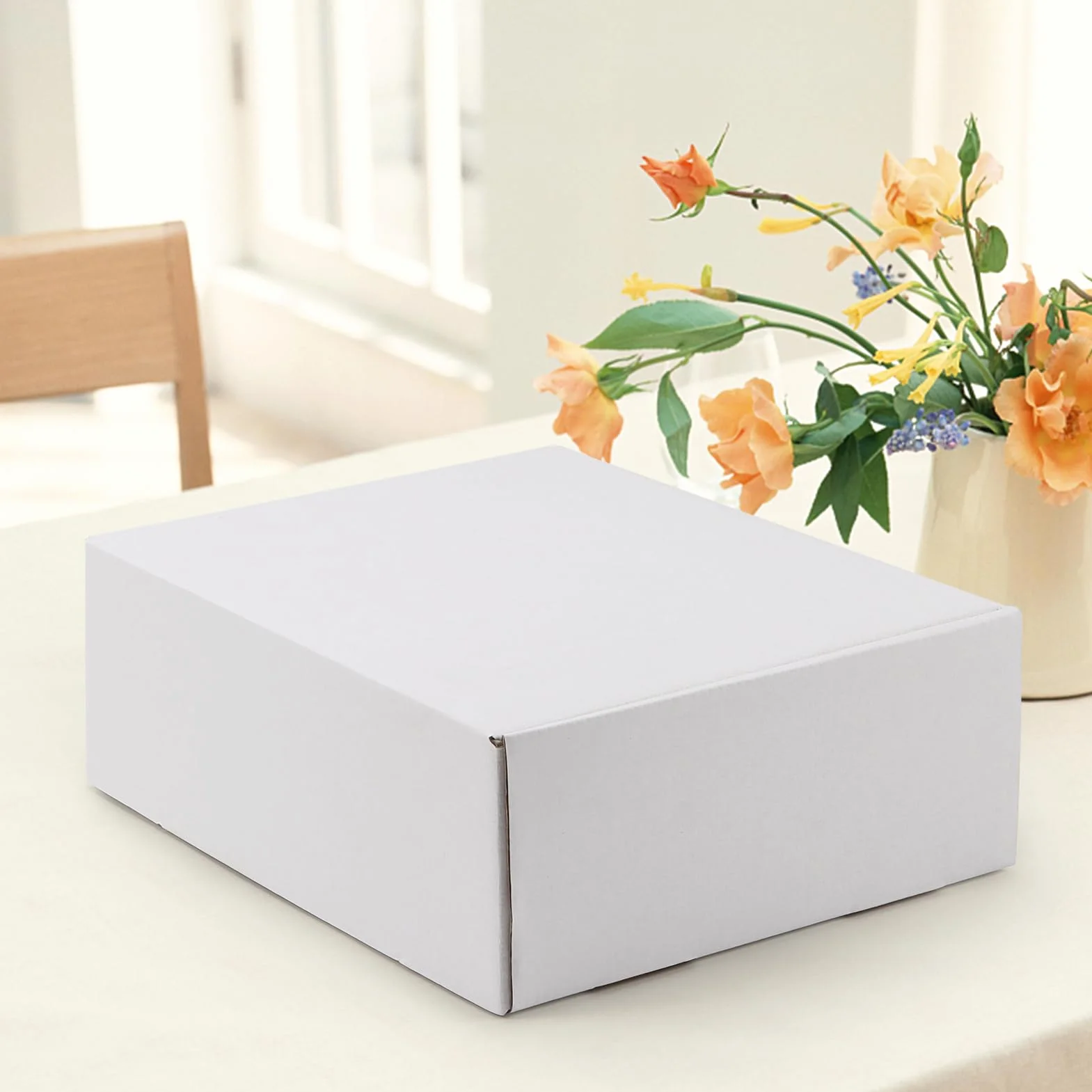 HORLIMER Carton Emballage 305x229x102 mm Lot de 20 Boîte d'Expédition Blanc