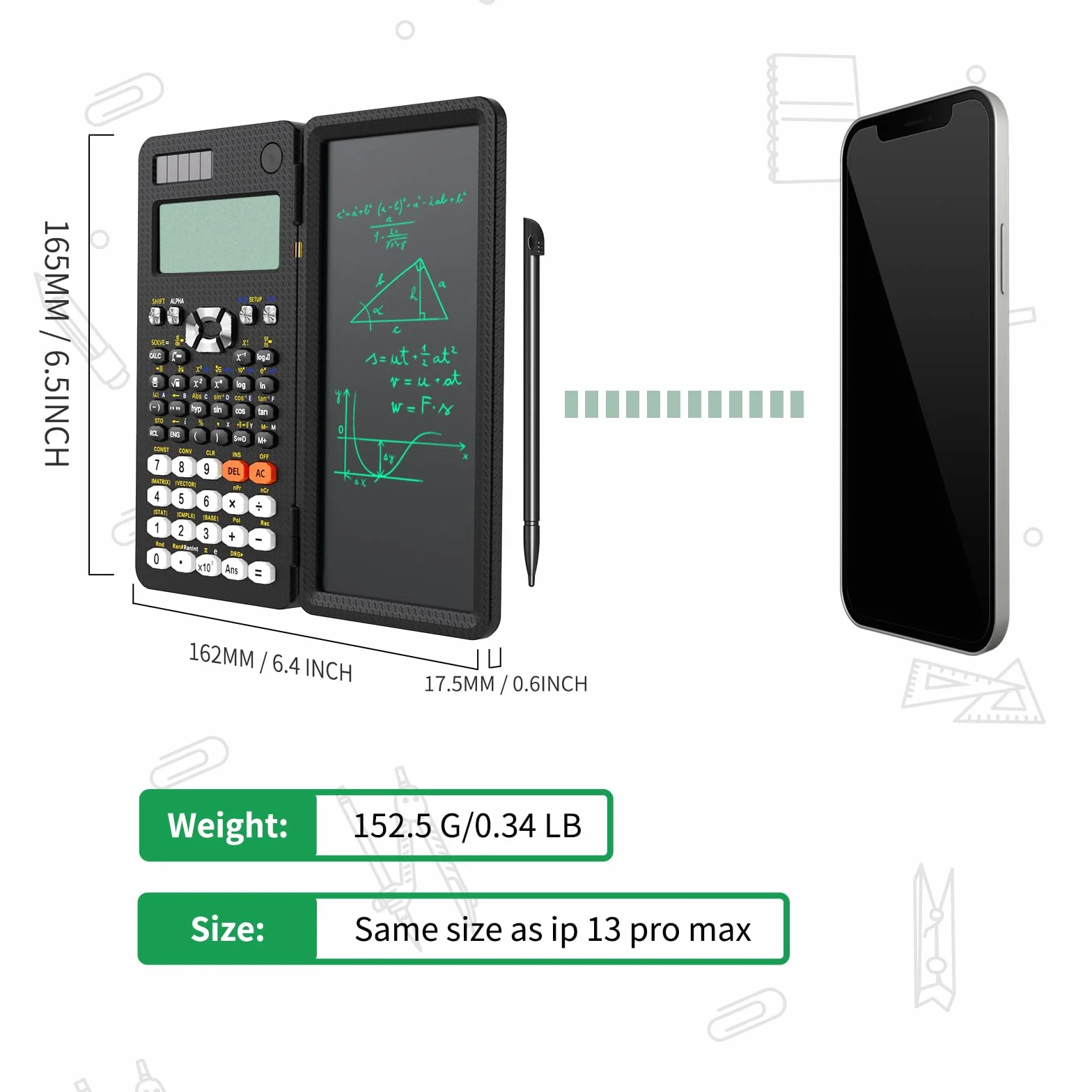 Calculatrice scientifique NEWYES 991ES Plus, 417 fonctions, batterie solaire, pour ingénieur, enseignant