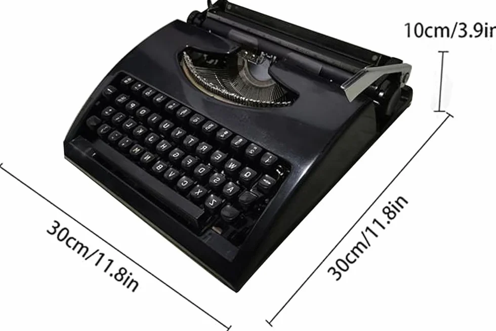 Machine à écrire vintage manuelle anglaise portable rétro pour lettres et travaux manuels