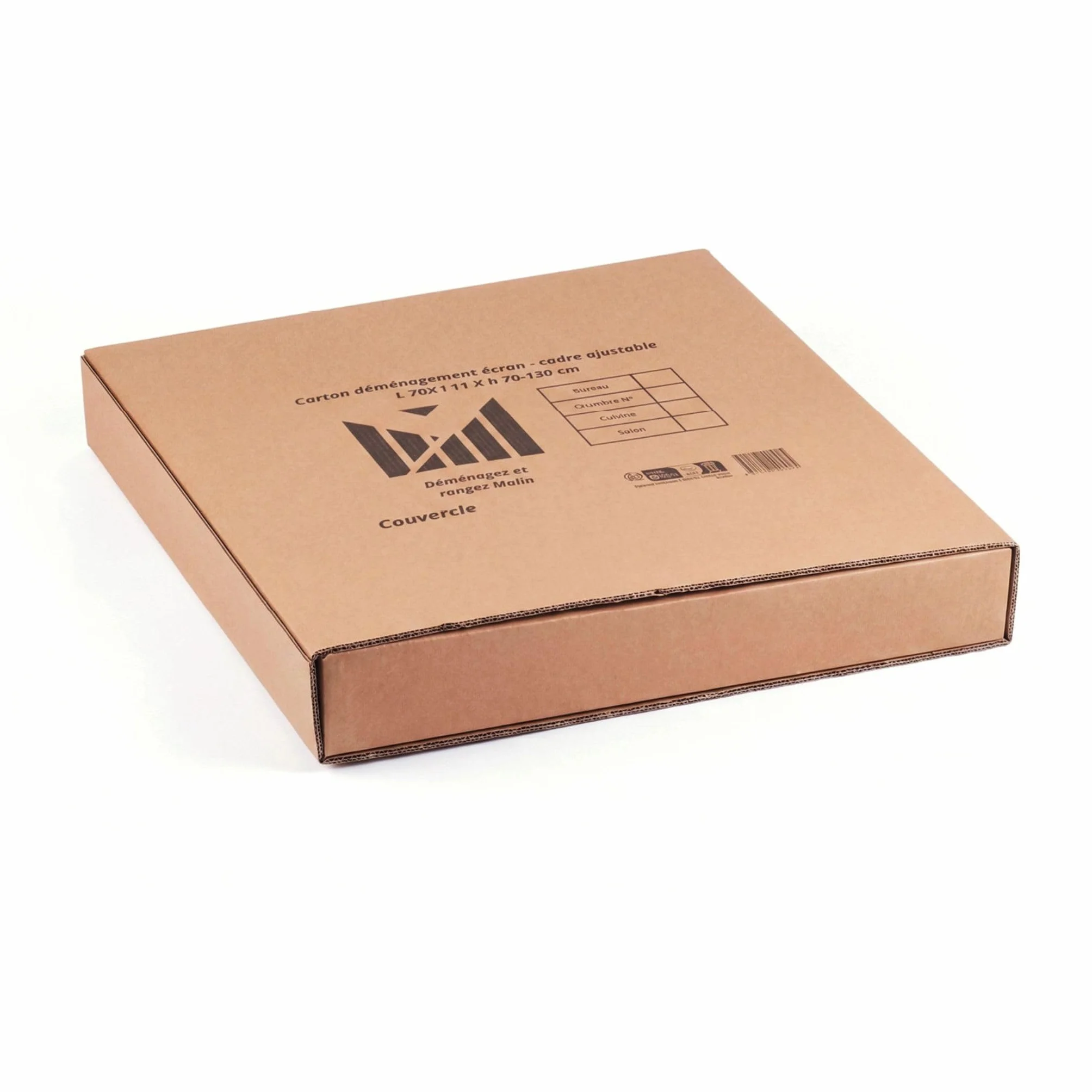 Carton de Déménagement Ajustable Double Cannelure 70 x 11 x 70-130 cm Recyclable