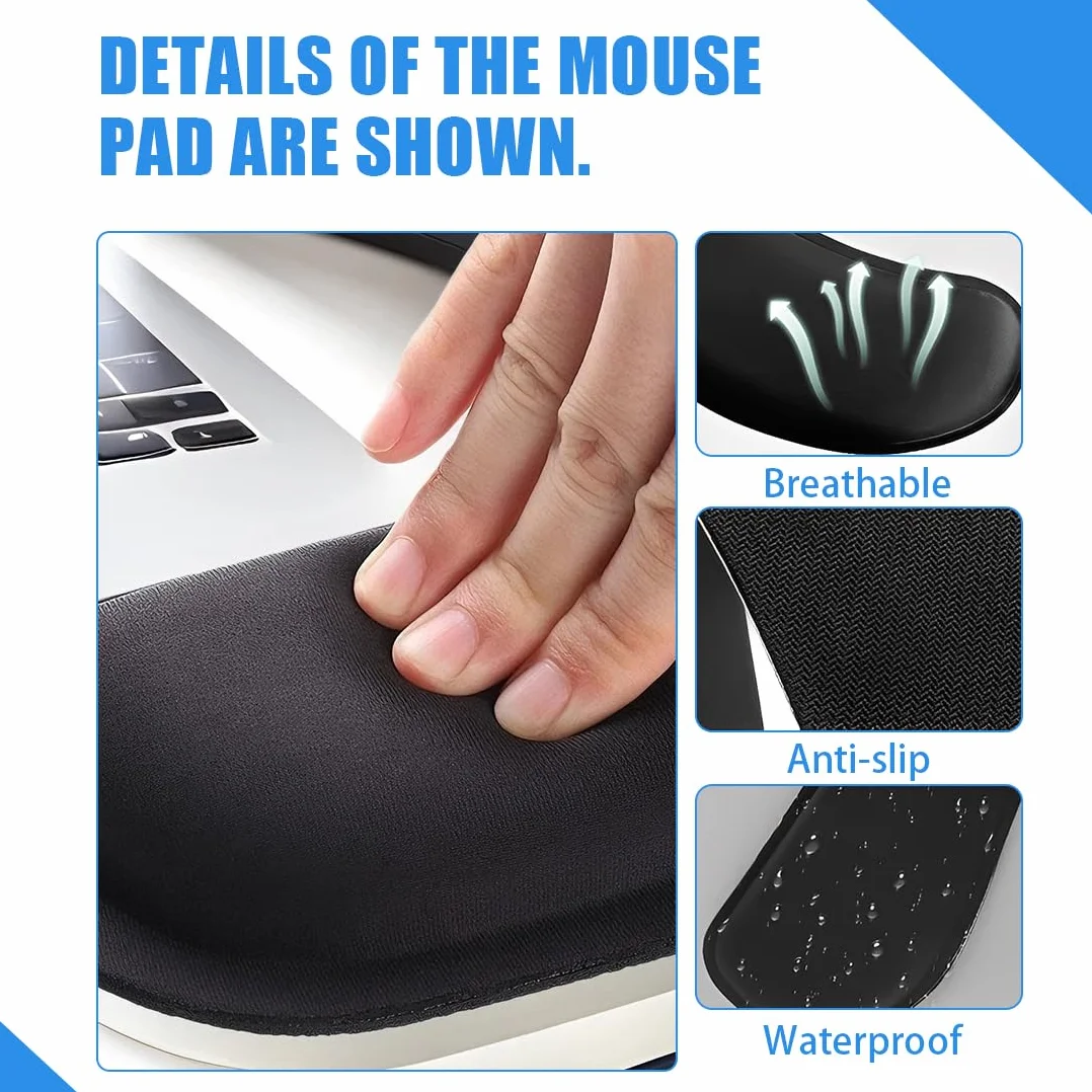 Clavier Repose-Poignet Support, Pad Anti-Dérapant Coussin Ergonomique Conception