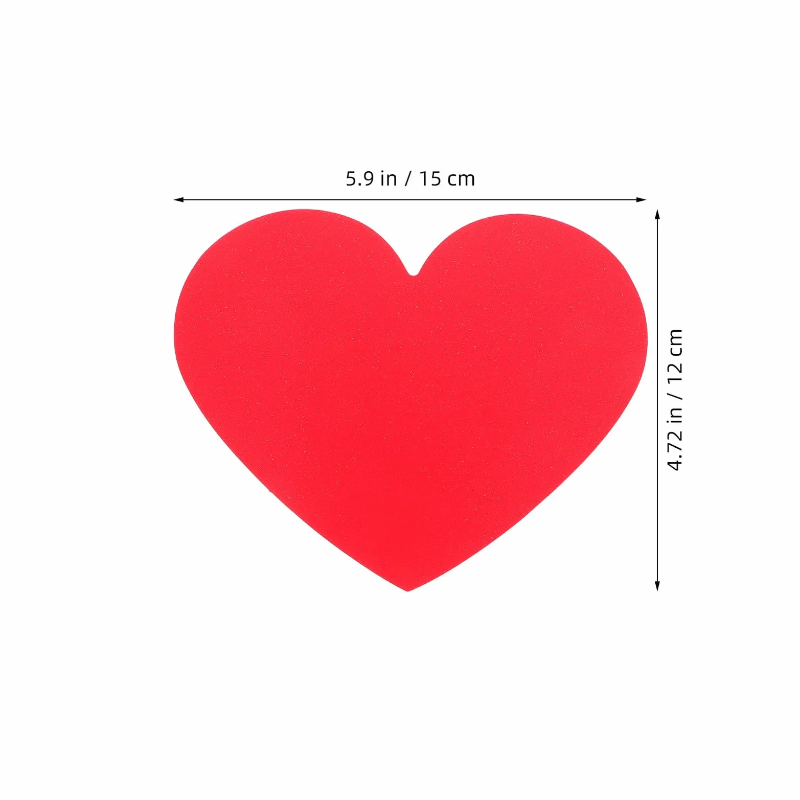 Cartes Découpées en Carton Rouge Cœur Saint-Valentin, Décorations Murales Loisirs Créatifs, Papier Épais Résistant