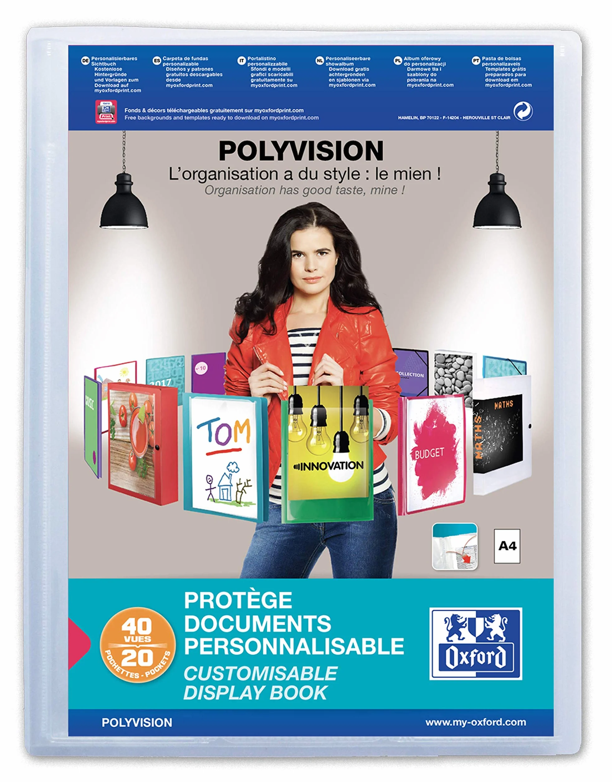 Elba Polyvision Porte-documents A4 Transparent
