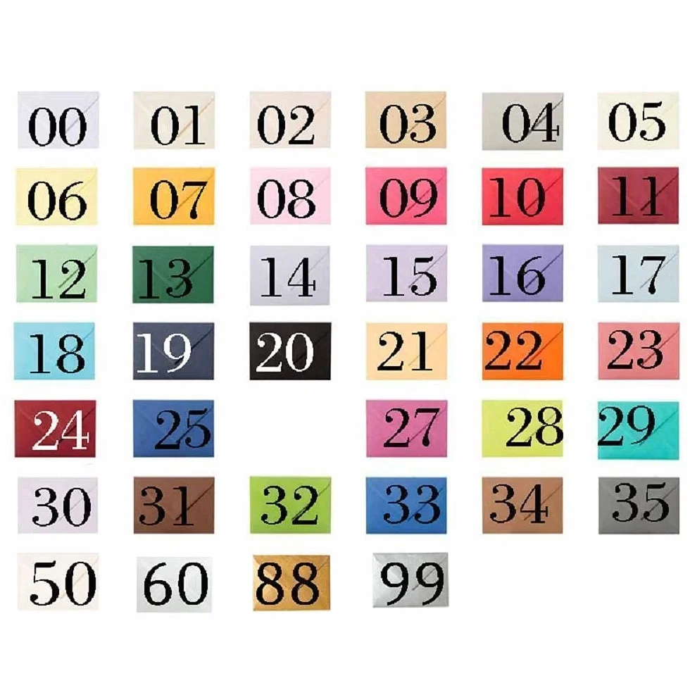 Enveloppes DIN C6 114 x 162 mm Lot de 50, fermeture humide, couleur crème