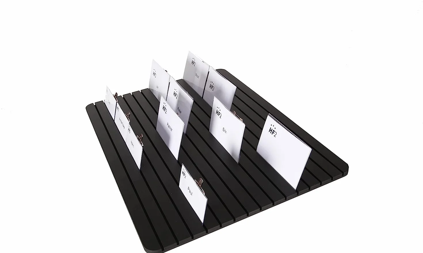EEUROPEL Plateau Distribution 15 Compartiments PVC Mousse Noir 60 Étiquettes 95x60mm 290x390x8mm