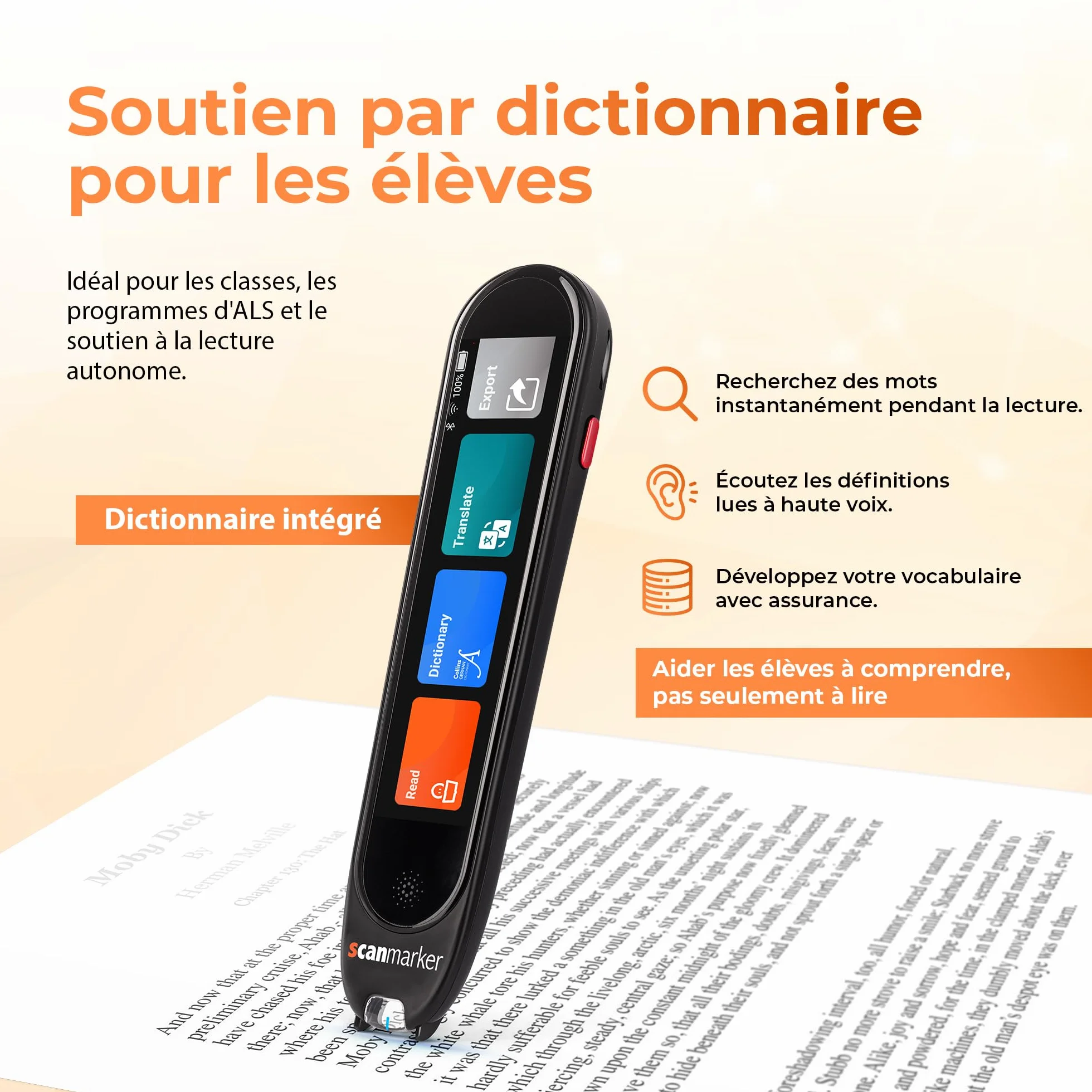 Scanmarker Pro Stylo de Traduction et de Lecture 100 Langues