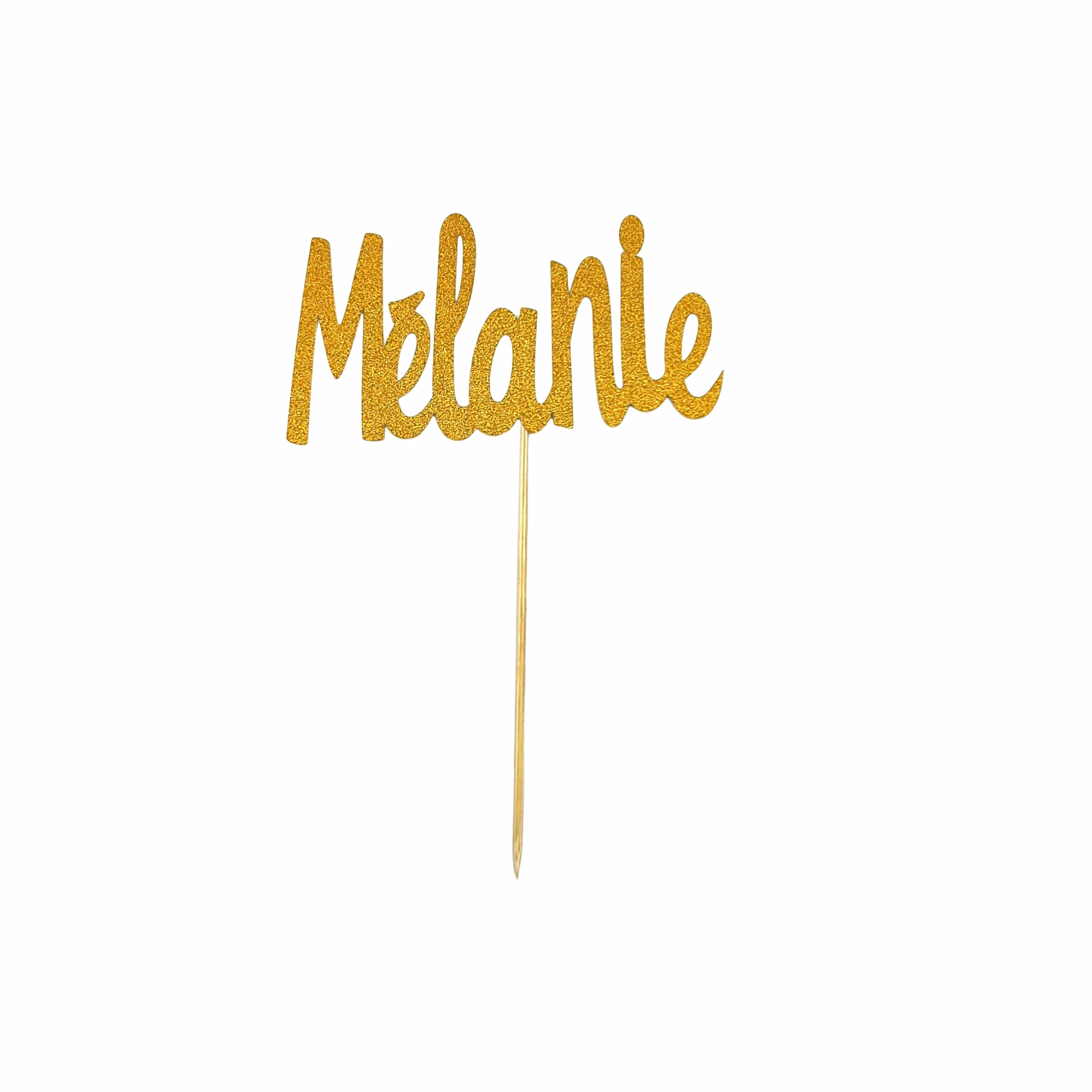 Joyeux anniversaire cake topper pailleté doré décoration gâteau adulte enfant personnalisable