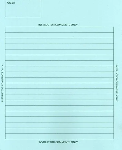 Examination Blue Book 8.5 x 7 8 Sheets 16 Pages 50 Booklets