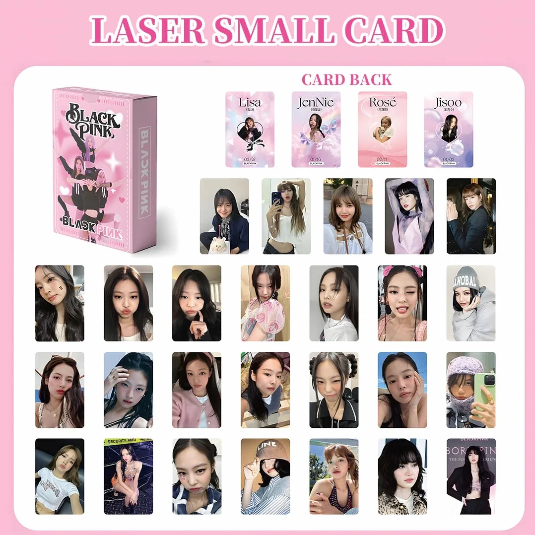 55 Pièces Cartes Kpop Blackpink Born Pink Lomo Photocards