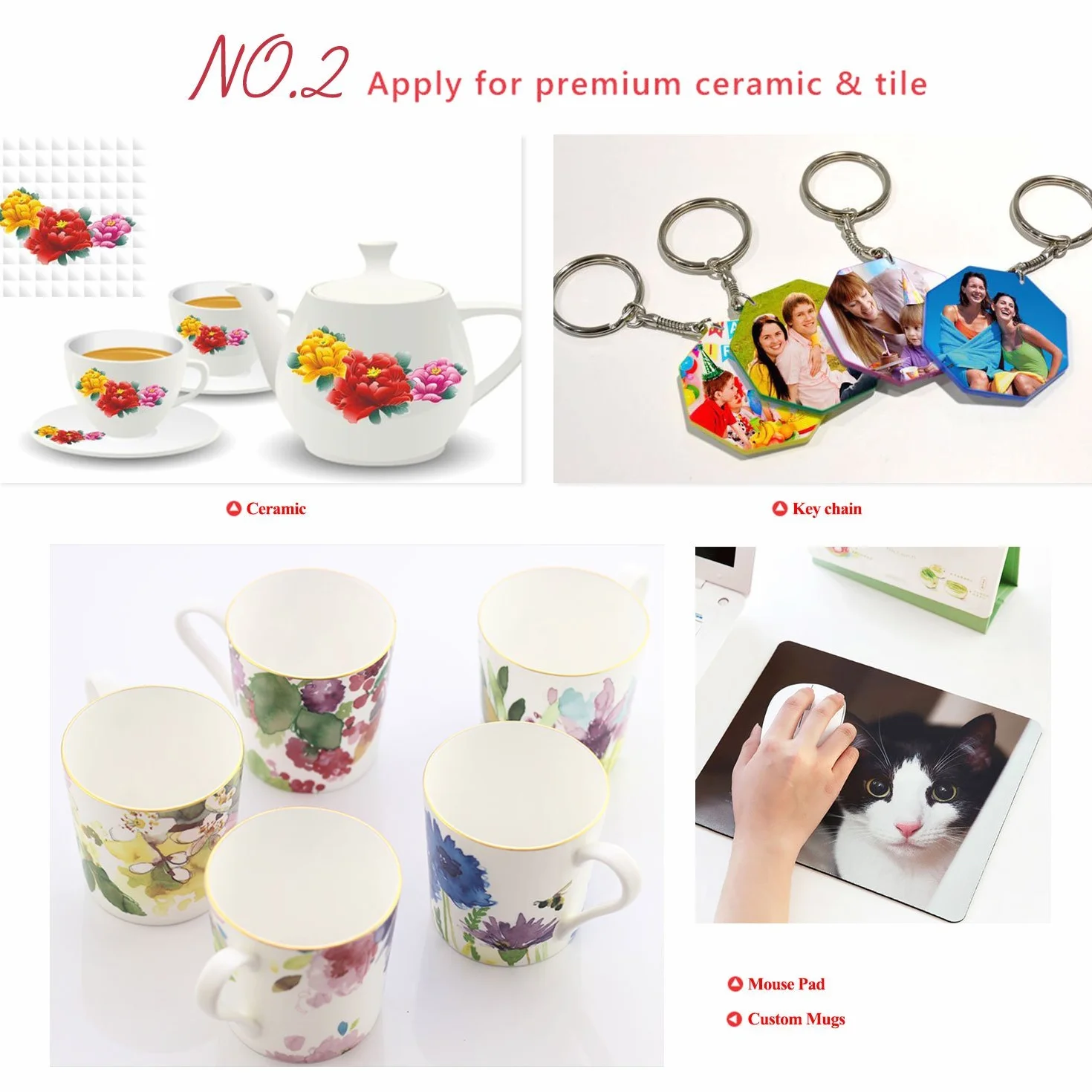 A-SUB Papier de sublimation 120 g/m² 3,5x9'' 89x229 mm 1000 feuilles compatible Epson Sawgrass Ricoh Brother