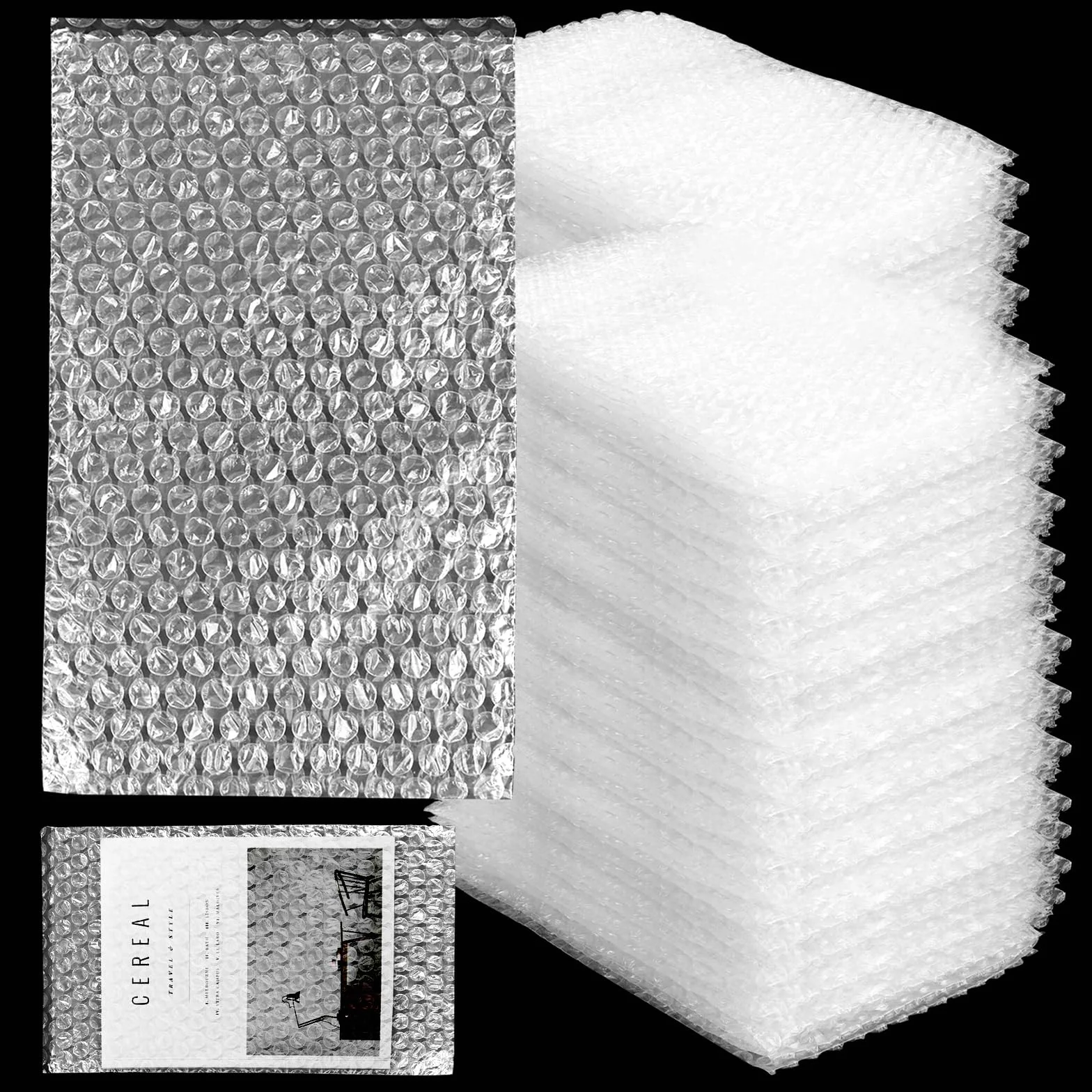 CYEER 100 Sachets de Papier Bulle 15x25cm, Pochettes de Protection Anti-Choc pour Expédition et Déménagement