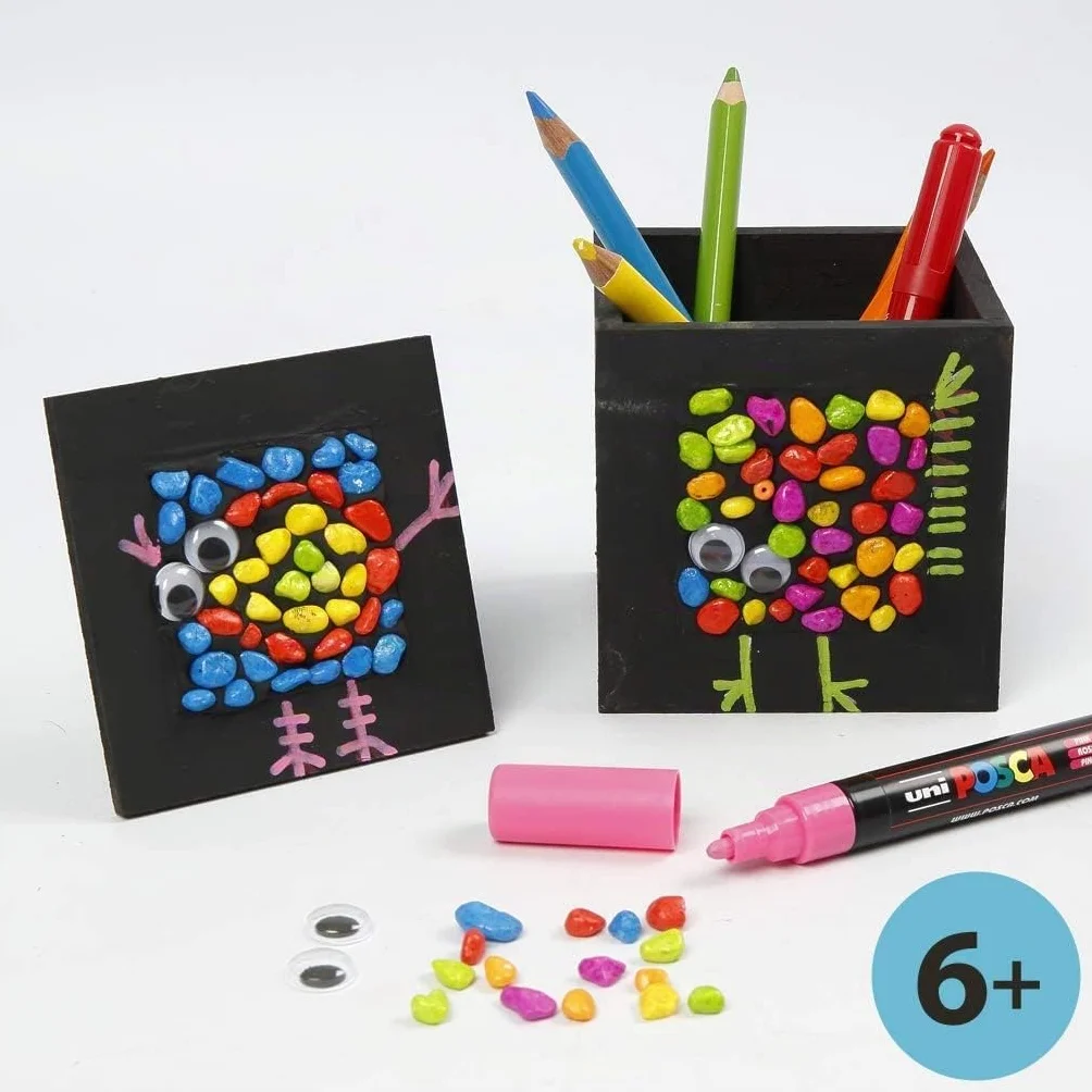 Pot à crayons arbre impératrice 10 x 10 x 10 cm trou 6,2 x 6,2 cm 1 pièce