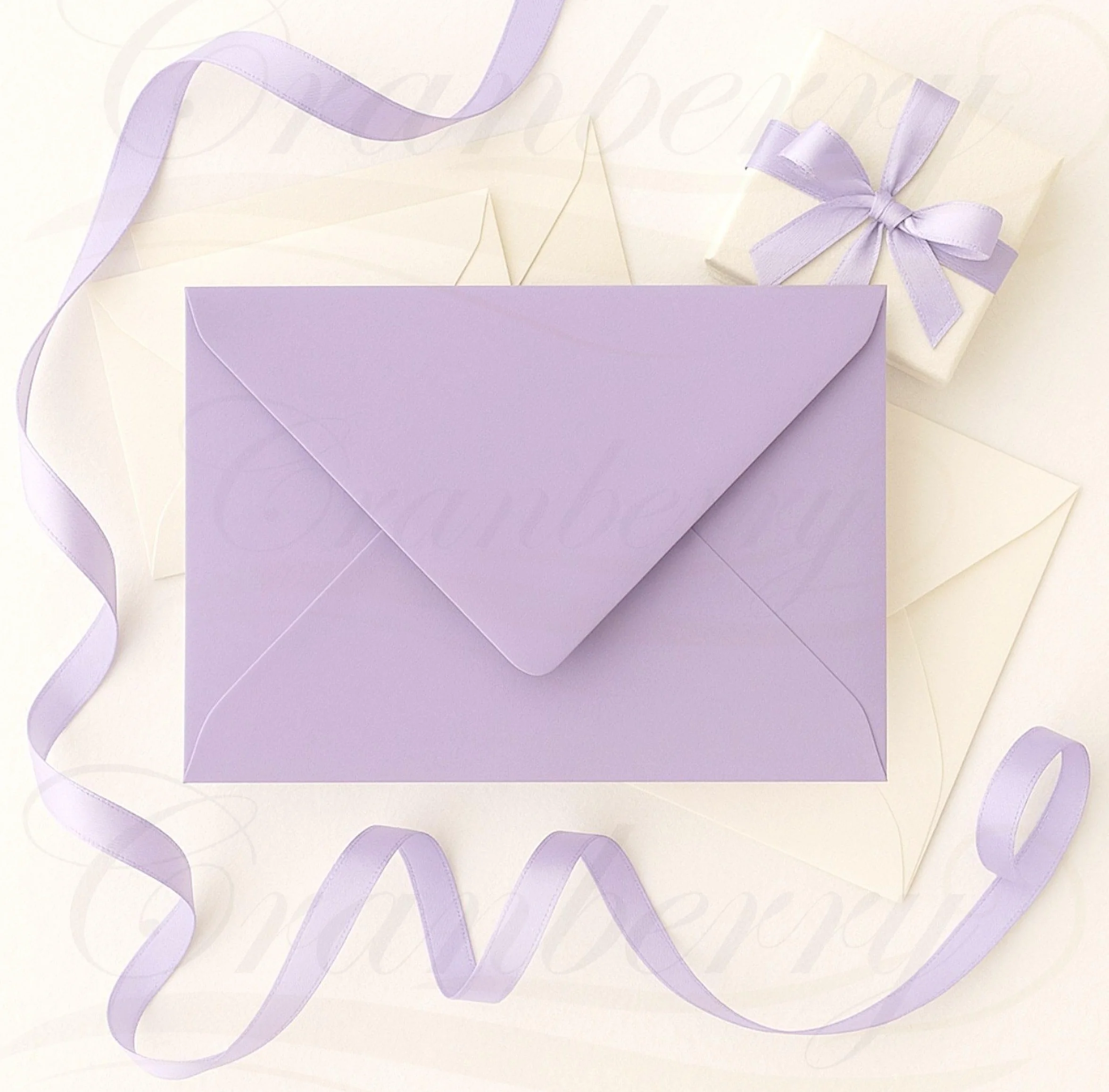 Enveloppes C6 gommées lavande lilas A6 lot de 25 pour invitations mariage papeterie violet pastel