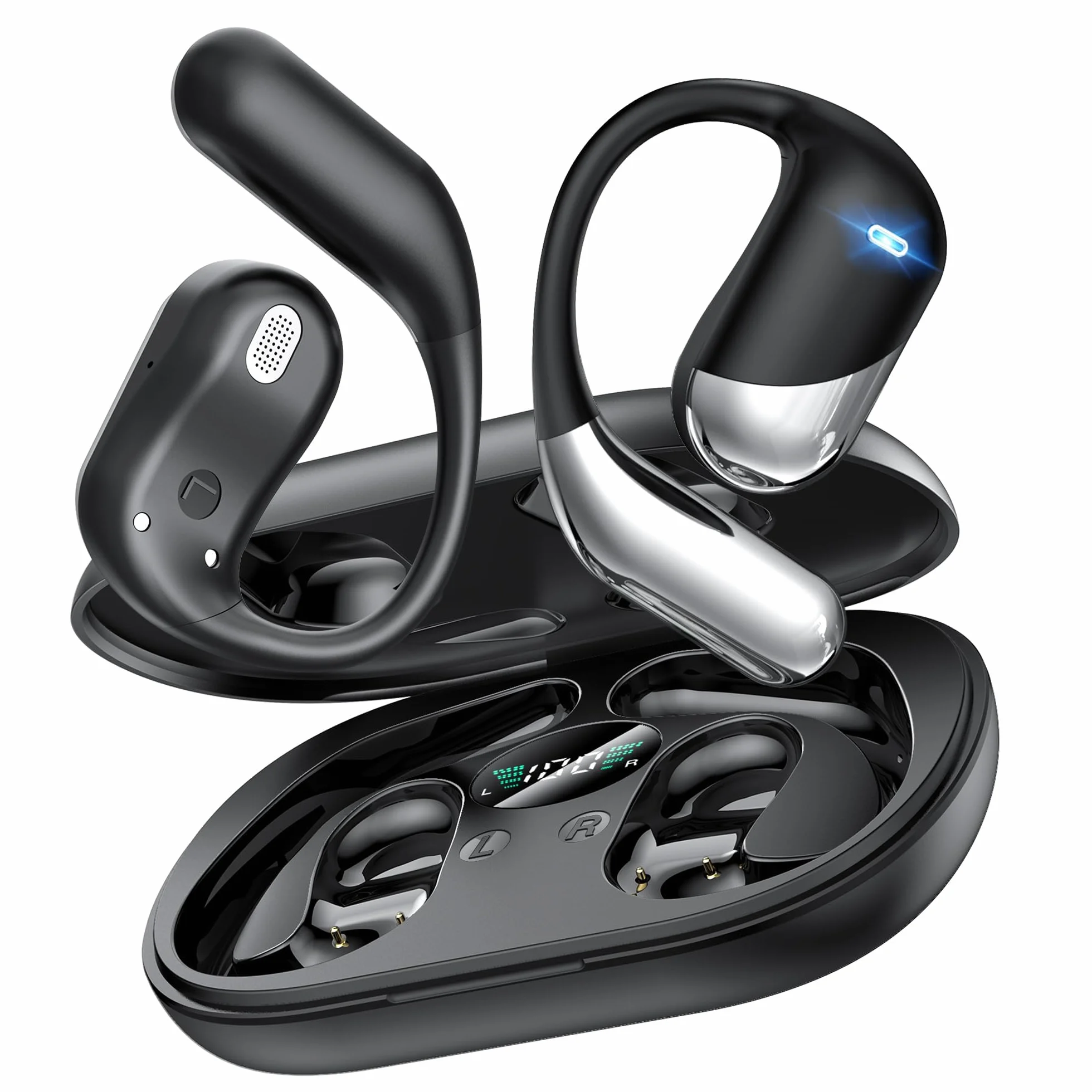 Paekole Écouteurs Traducteurs sans Fil Bluetooth 6.1, 198 Langues, Autonomie 80h