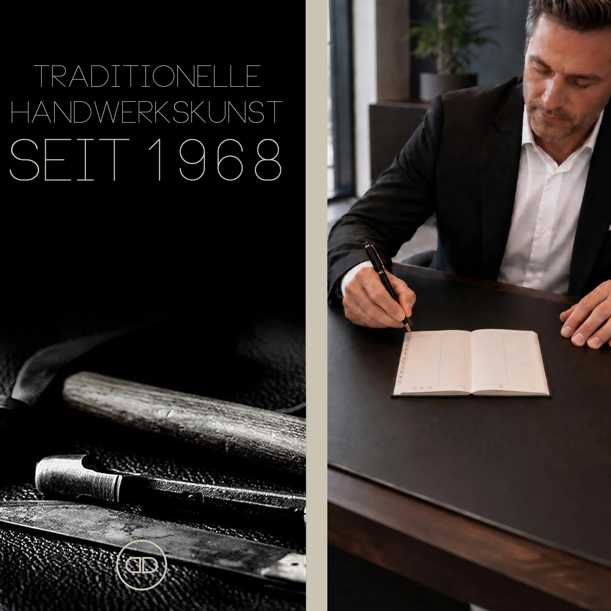 DELMON VARONE Répertoire d'adresses DIN A6 personnalisable Carnet d'adresses cuir index A-Z