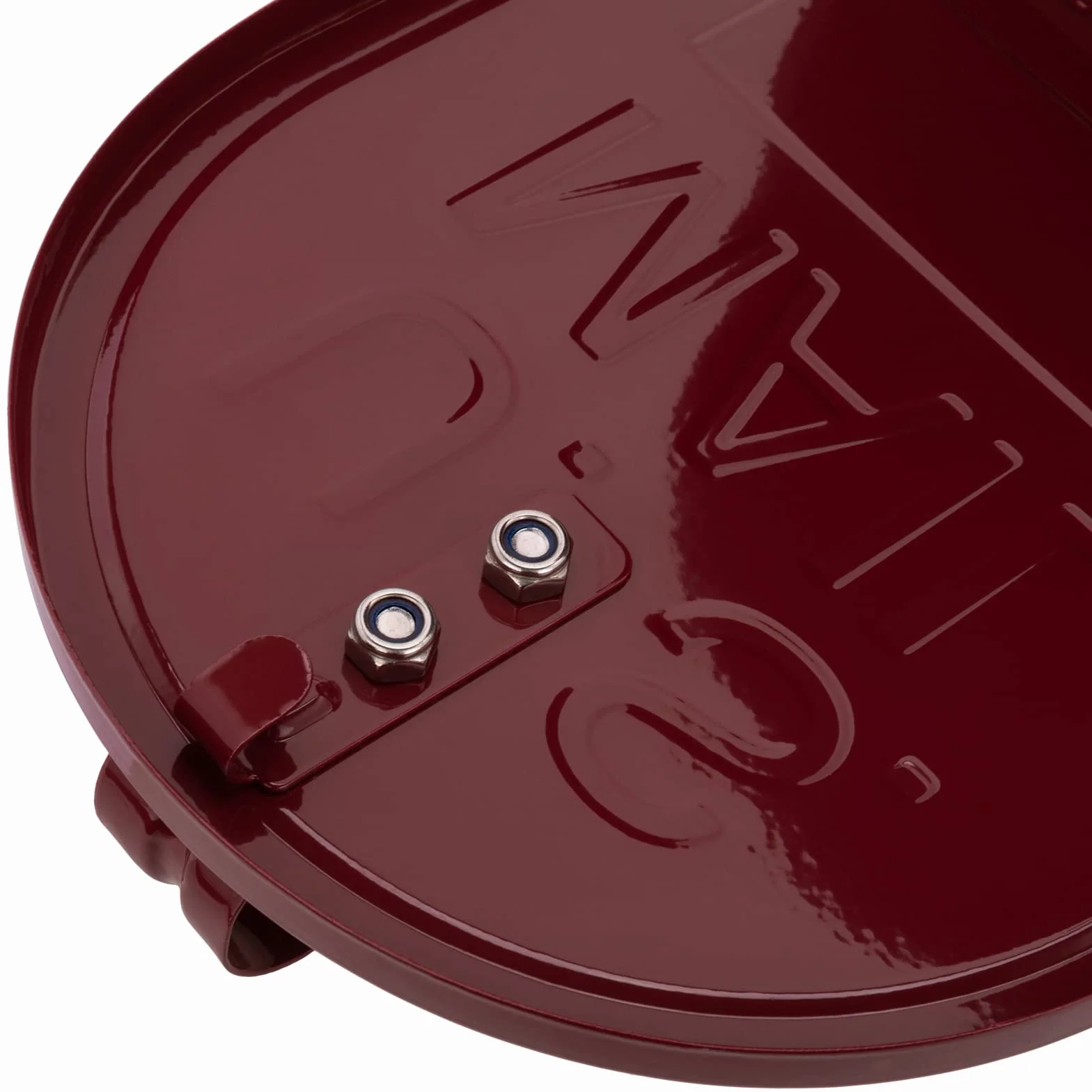 PrimeMatik Boîte aux lettres US Mail aluminium courrier postal rouge