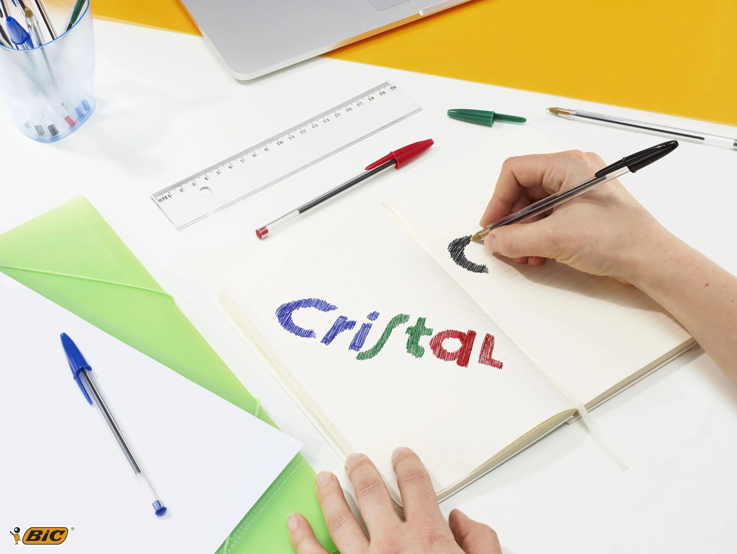 BIC Cristal Original Stylo-Bille Pointe Moyenne 1,0 mm Bleu Boîte de 50