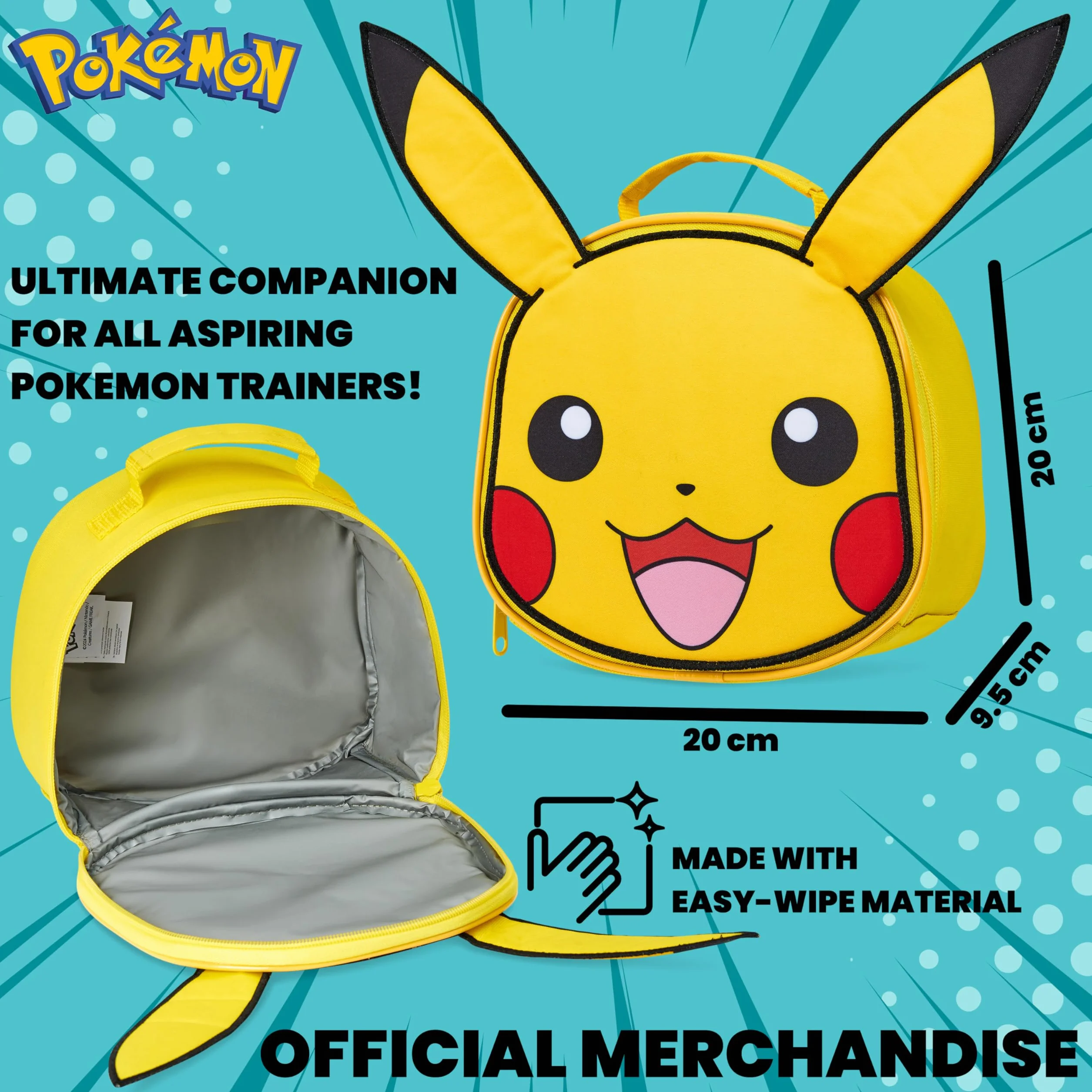 Pokémon Sac Isotherme Repas Jaune