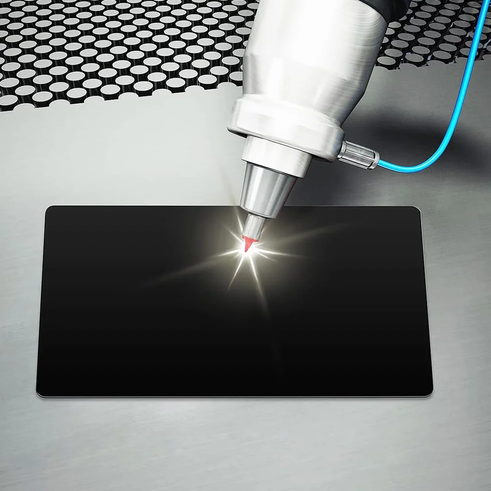 Joyzan 50 Pièce Carte Visite Métal, Laser Gravé Alliage Aluminium Cadeaux Vierge